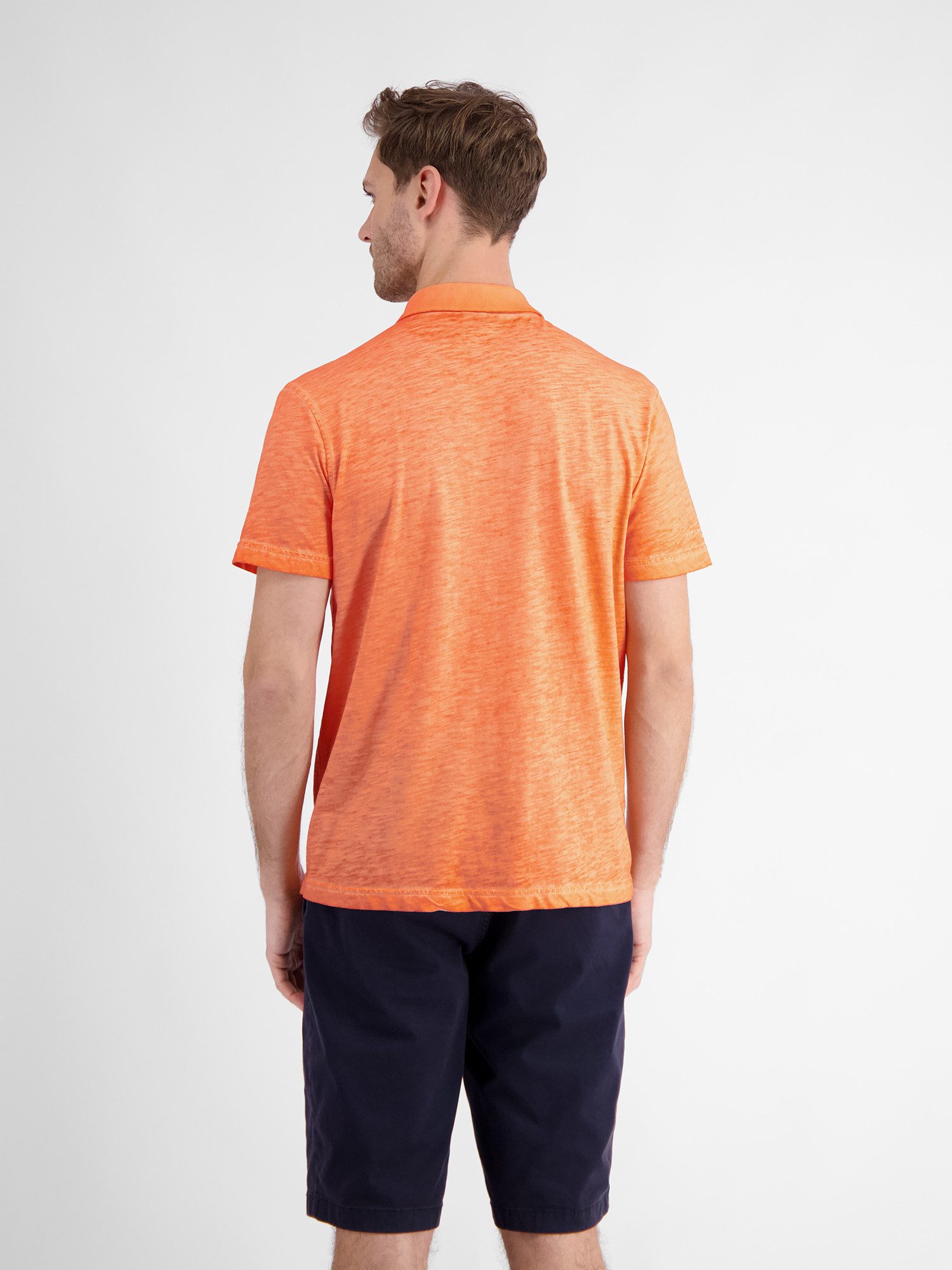 Lerros Poloshirt LERROS poloshirt met casual borstprint