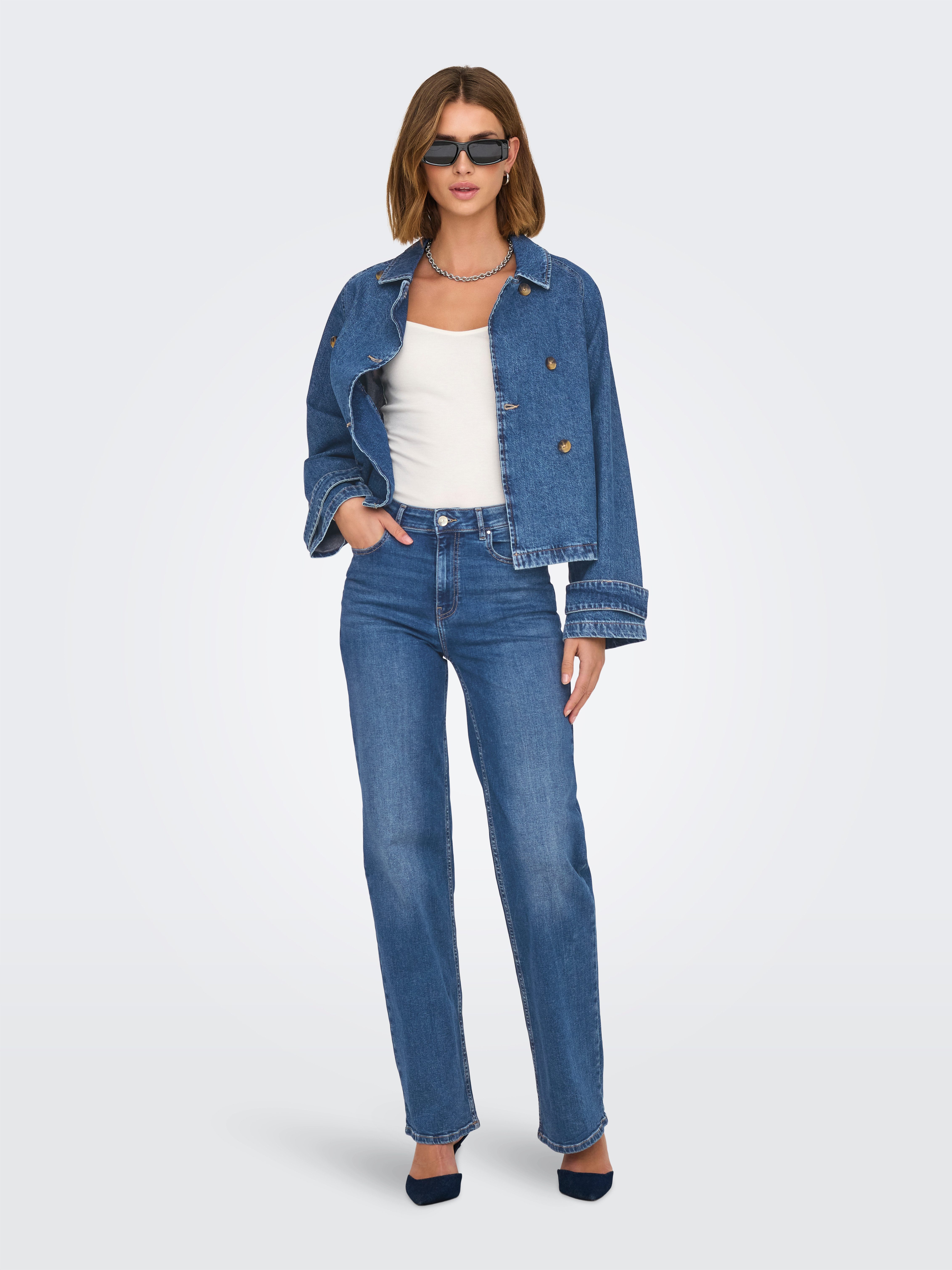 Only Jeansjack ONLAPRIL SHORT DNM TRENCH AKM