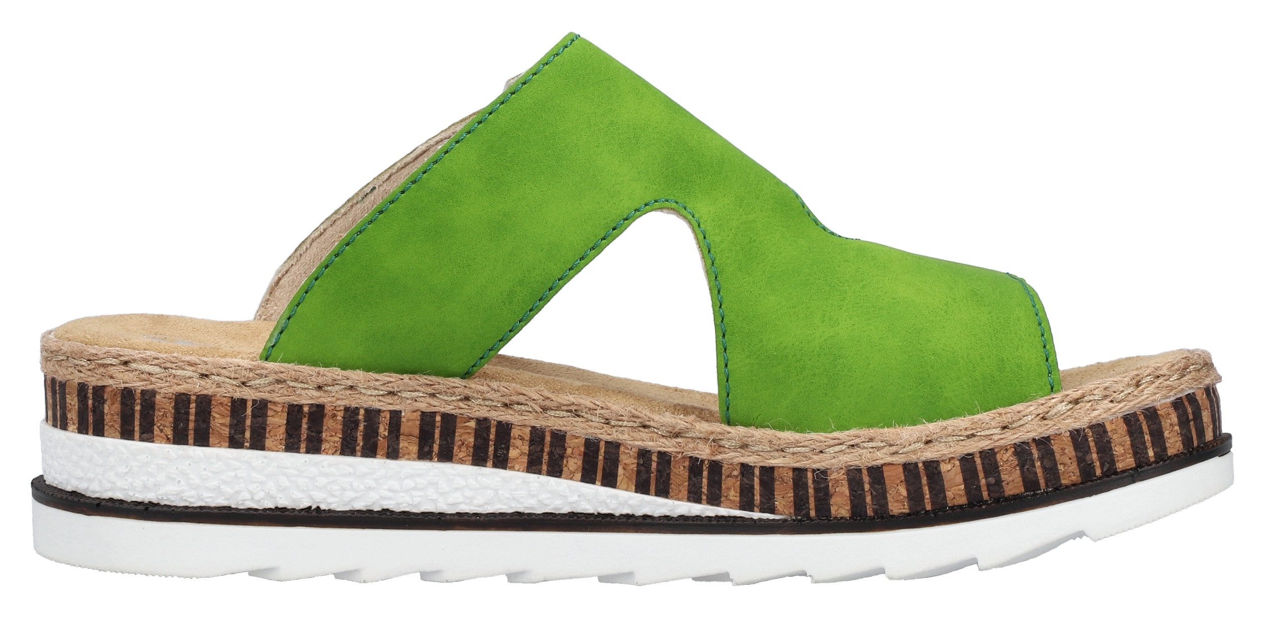 Rieker Slippers Zomerschoen, strandschoen, huisschoen met trendy sleehak