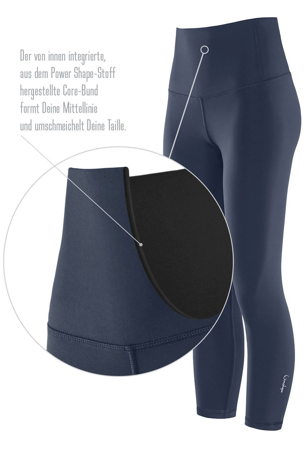 Winshape Legging 7/8-Tights HWL317C met v-vorm applicatie en core-band