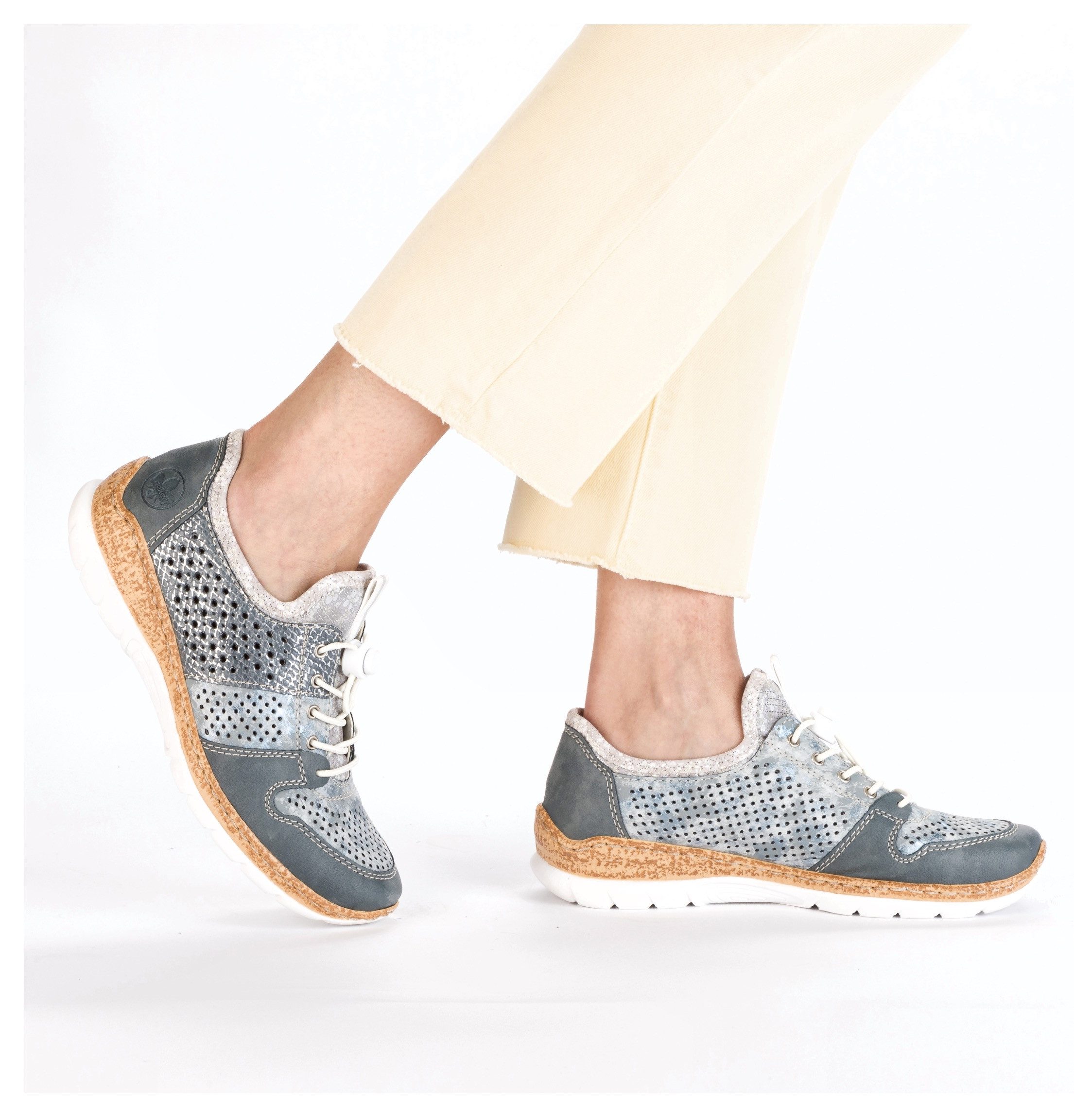 Rieker Slip-on sneakers Slipper, instapschoen met memo soft uitrusting