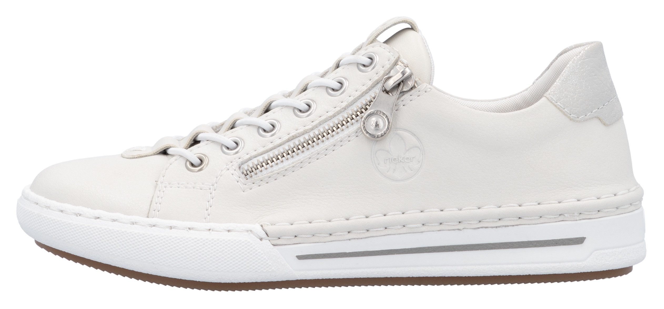 Rieker Slip-on sneakers , slippers, instapschoen, lage schoen, vrijetijdsschoen in smalle vorm