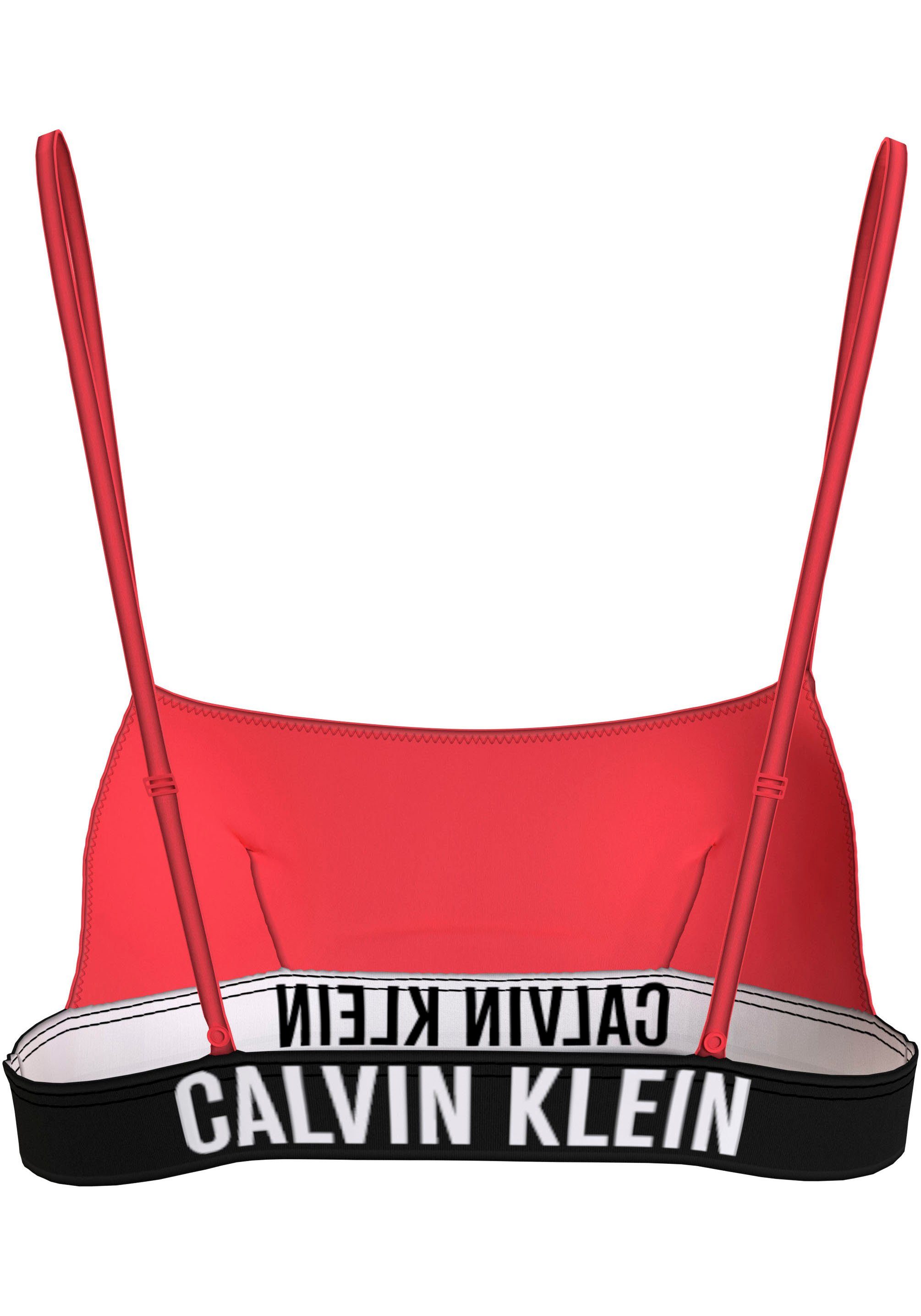 Calvin Klein Swimwear Bandeau-bikinitop BRALETTE-RP met logoband