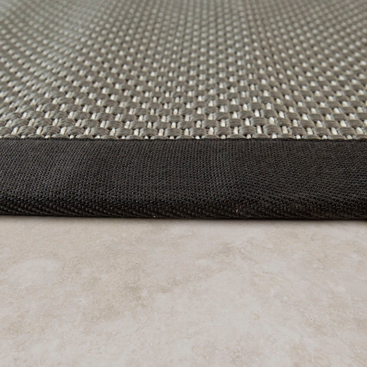 Paco Home Vloerkleed Sisala 270 Platweefsel, geweven, sisal look, randdessin, geschikt voor binnen en buiten