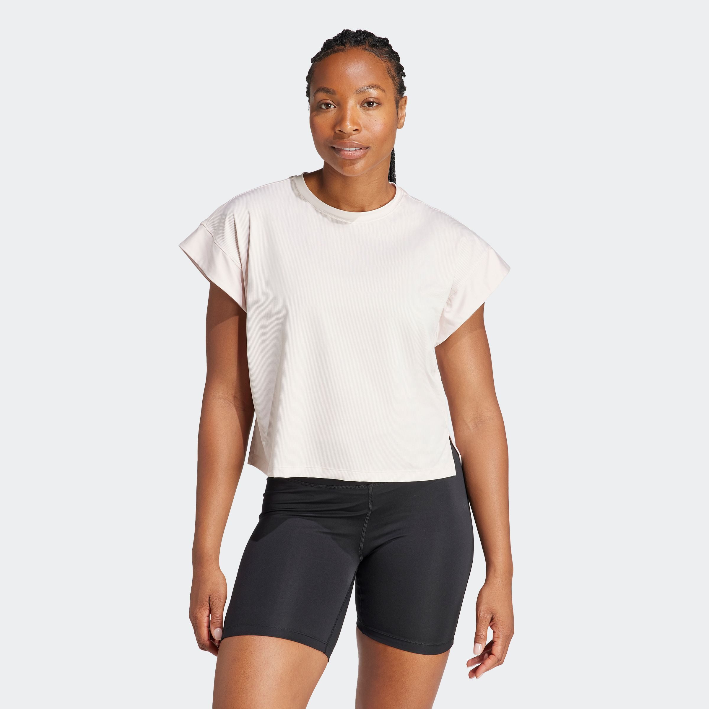 adidas Performance T-shirt Studio T-Shirt dames tops maat XL roze