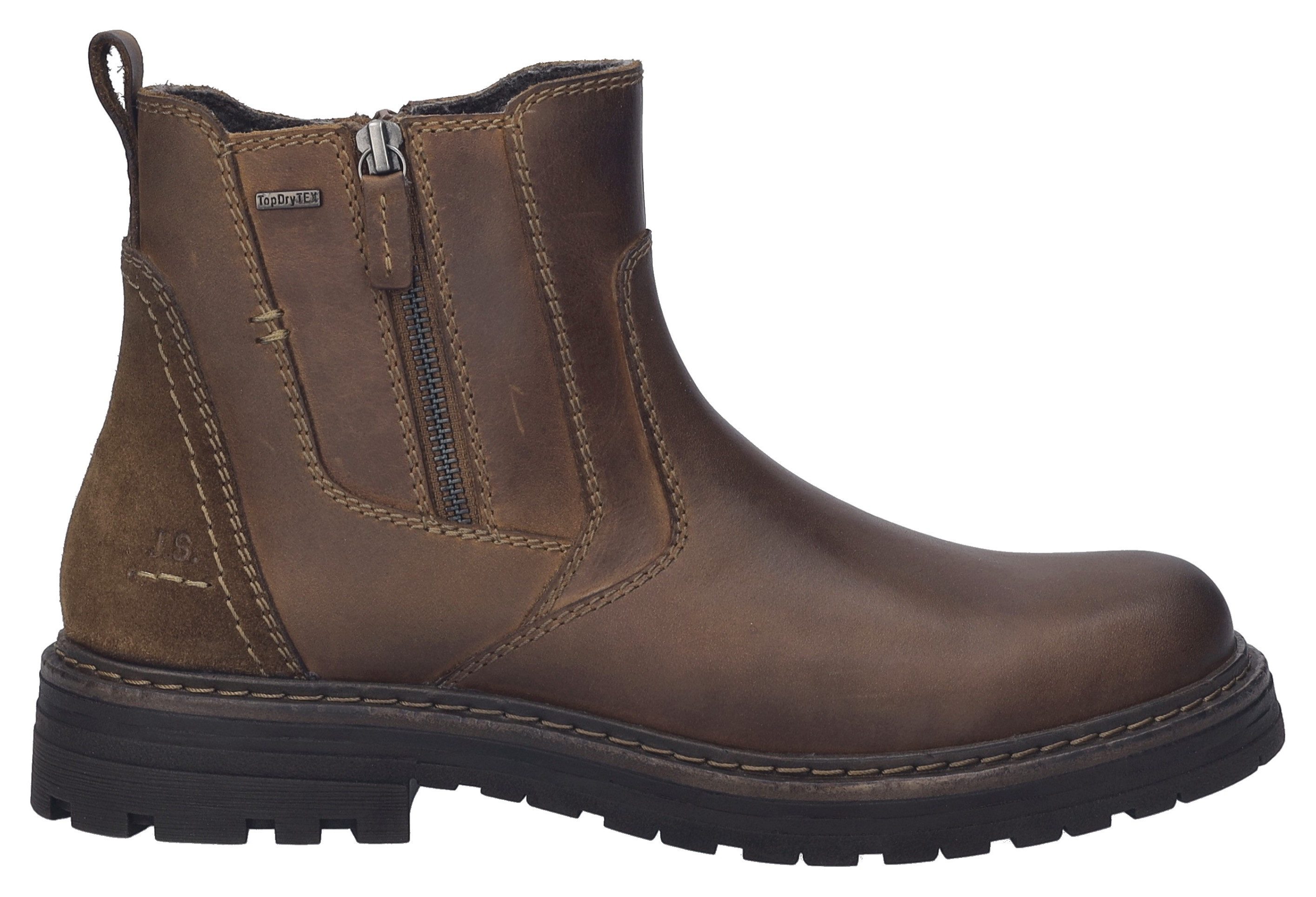 Josef Seibel Chelsea-boots Curtis 51 Bikerboots, comfortlaarzen met profielzool
