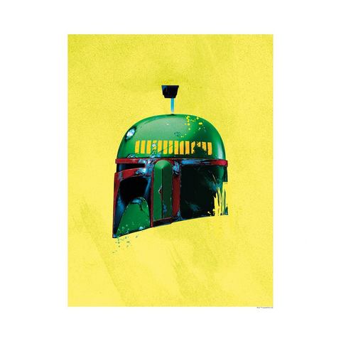 Komar wanddecoratie Star Wars Classic Helmets Boba Fett, zonder lijst