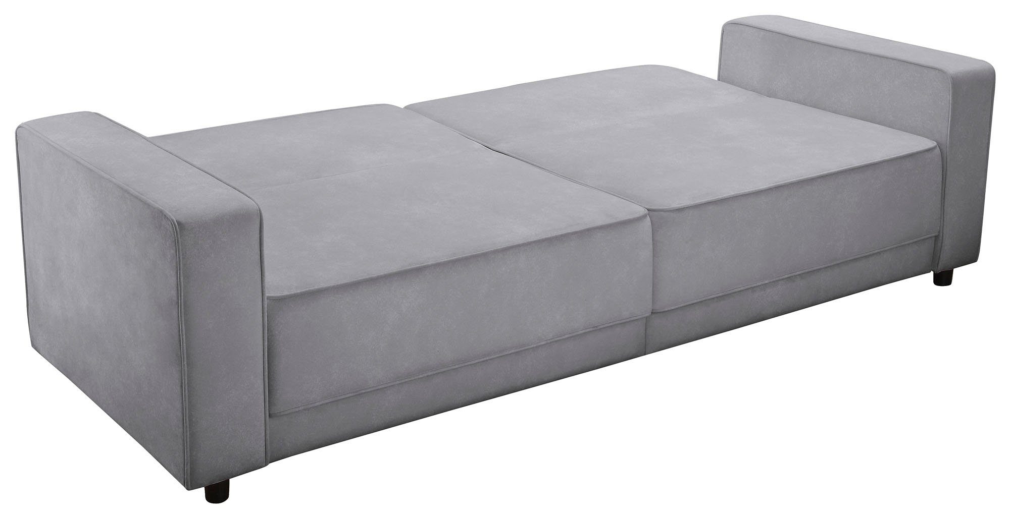 Dorel Home 3-zitsbank Allie slaapbank 225 cm Slaapbank functie (108/190cm), trendy ribfluweel of onderhoudsvriendelijk velours