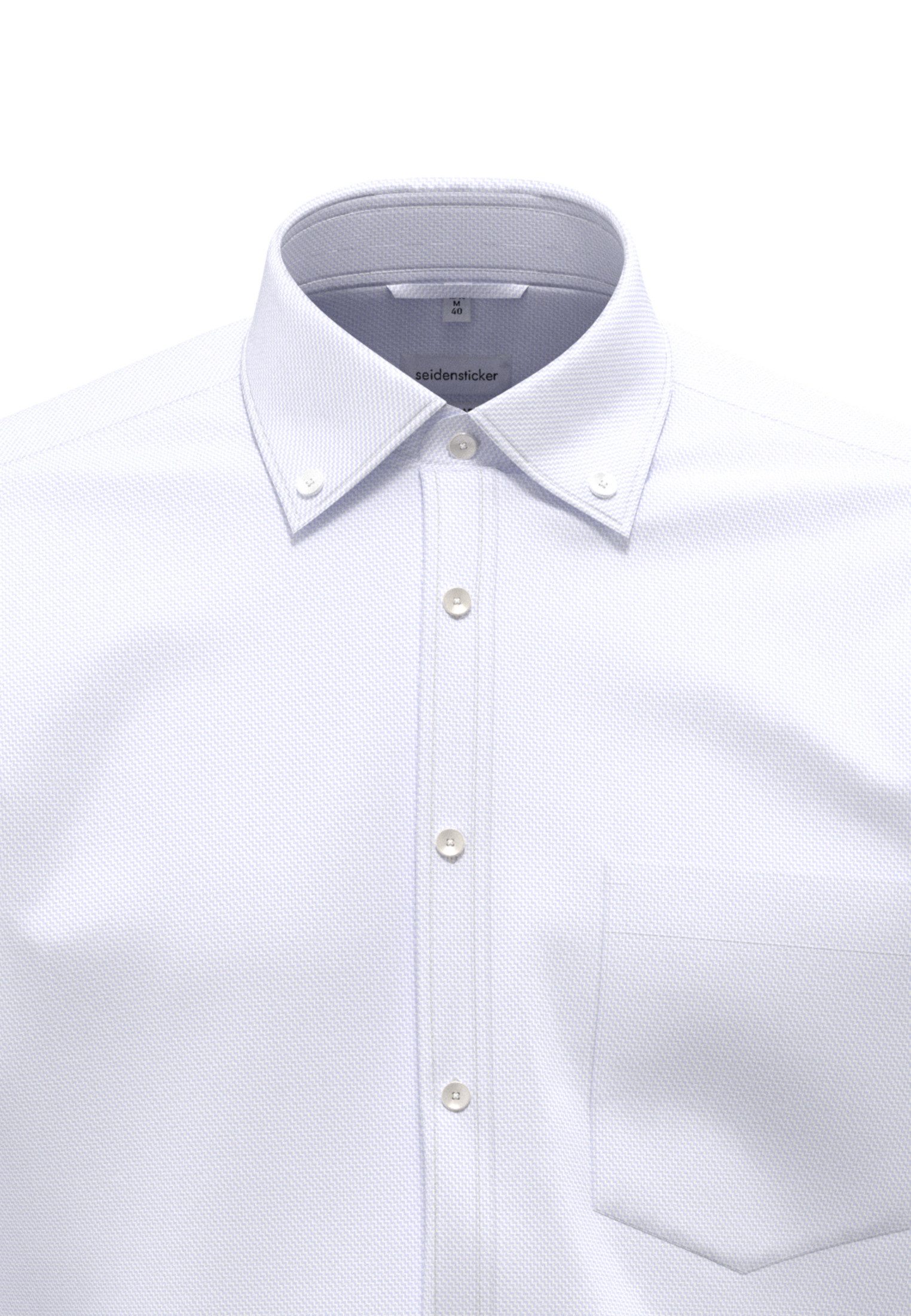 seidensticker Businessoverhemd Zwarte roos Regulier button-down kraagstructuur