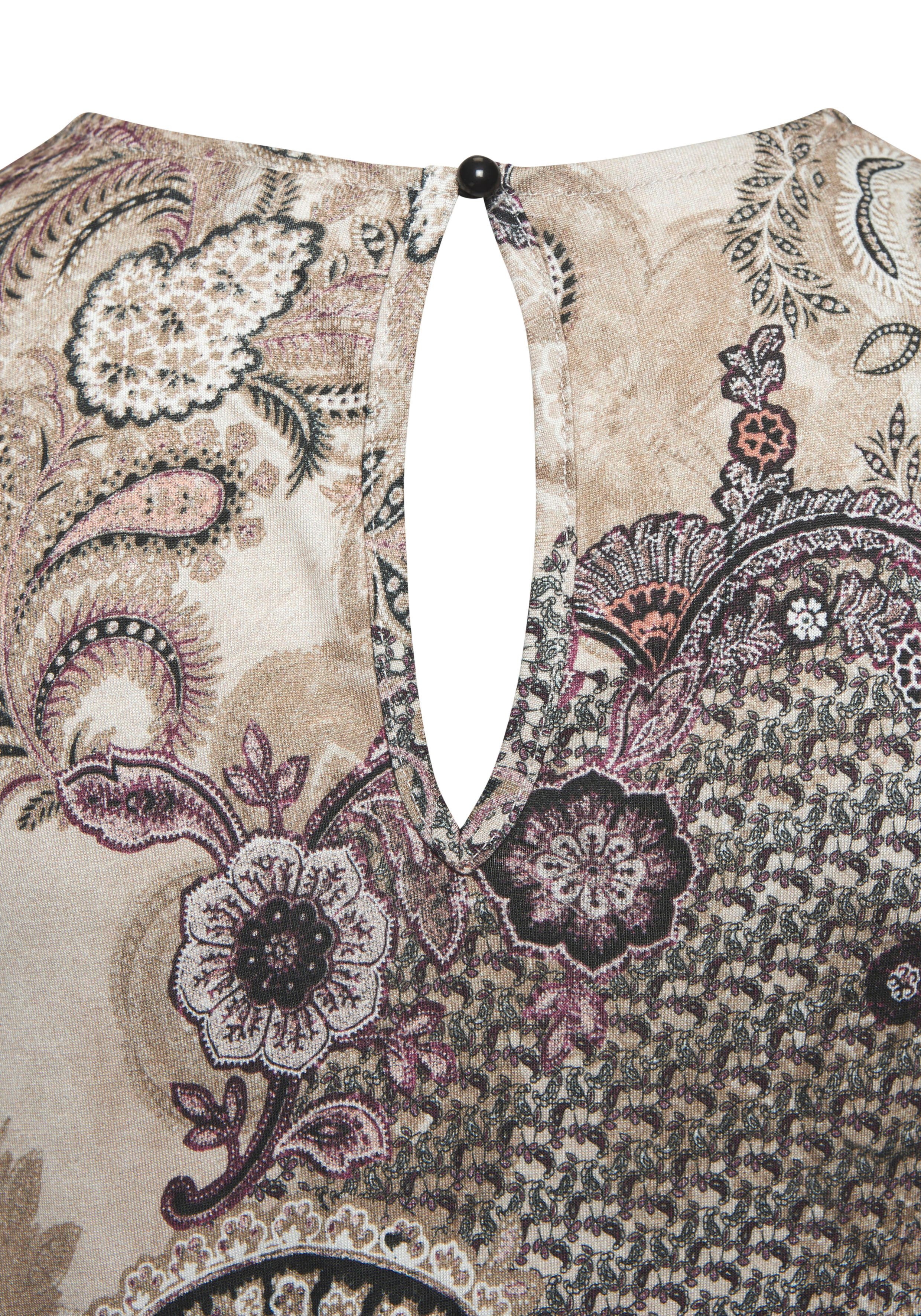 Lascana Maxi-jurk met paisley-print en split licht zomerjurk strandjurk