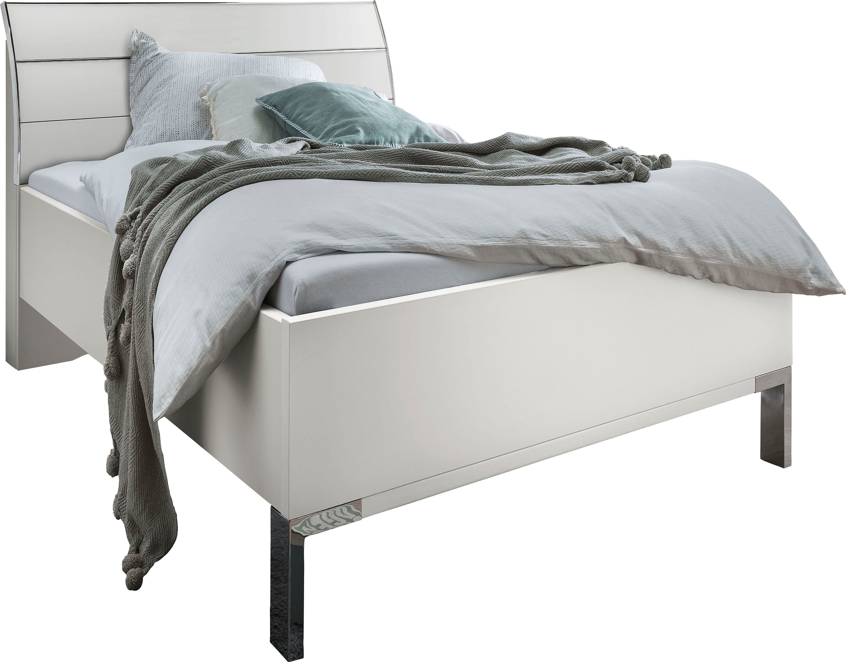 WIEMANN Futonbed Monaco, 4-voudig in hoogte verstelbaar met stijlvol houten hoofdbord, made in germany