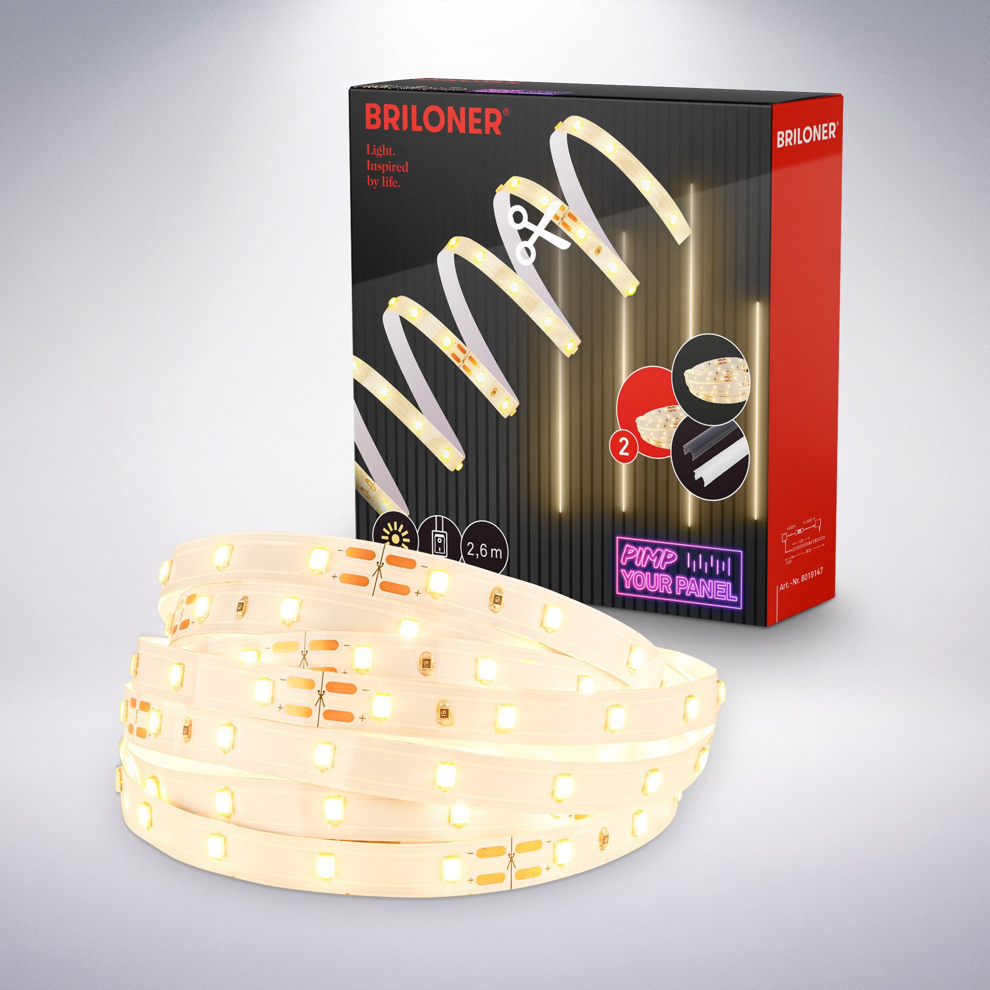 Briloner Leuchten Led-strepen Pimp your Panel LED Stripe