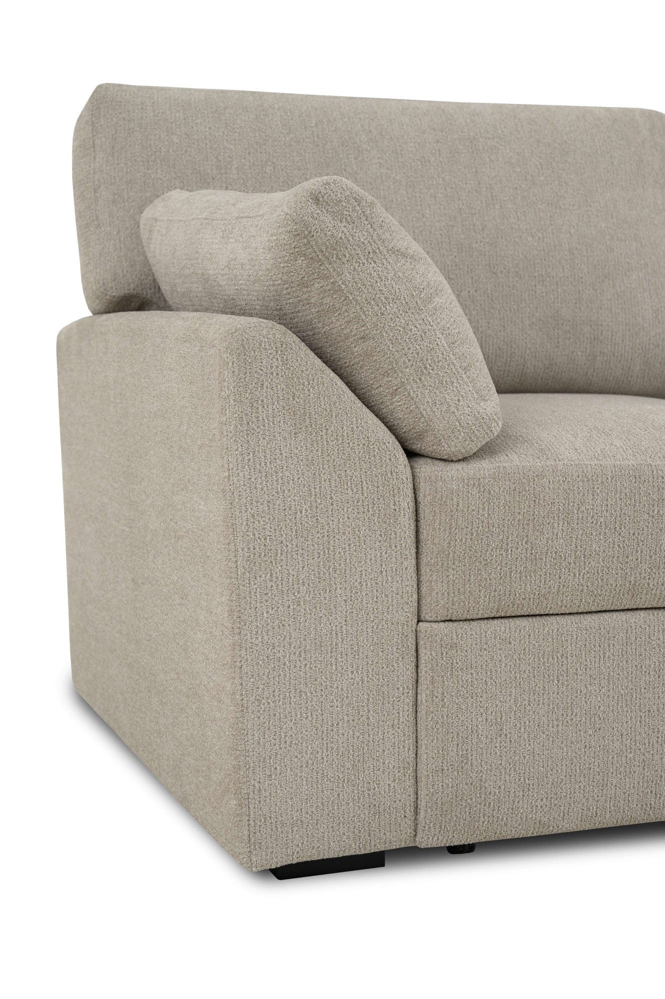 Home affaire 3-zitsbank Citry Breedte 233 cm, chenille, met bedfunctie, ligoppervlak 144x190 cm