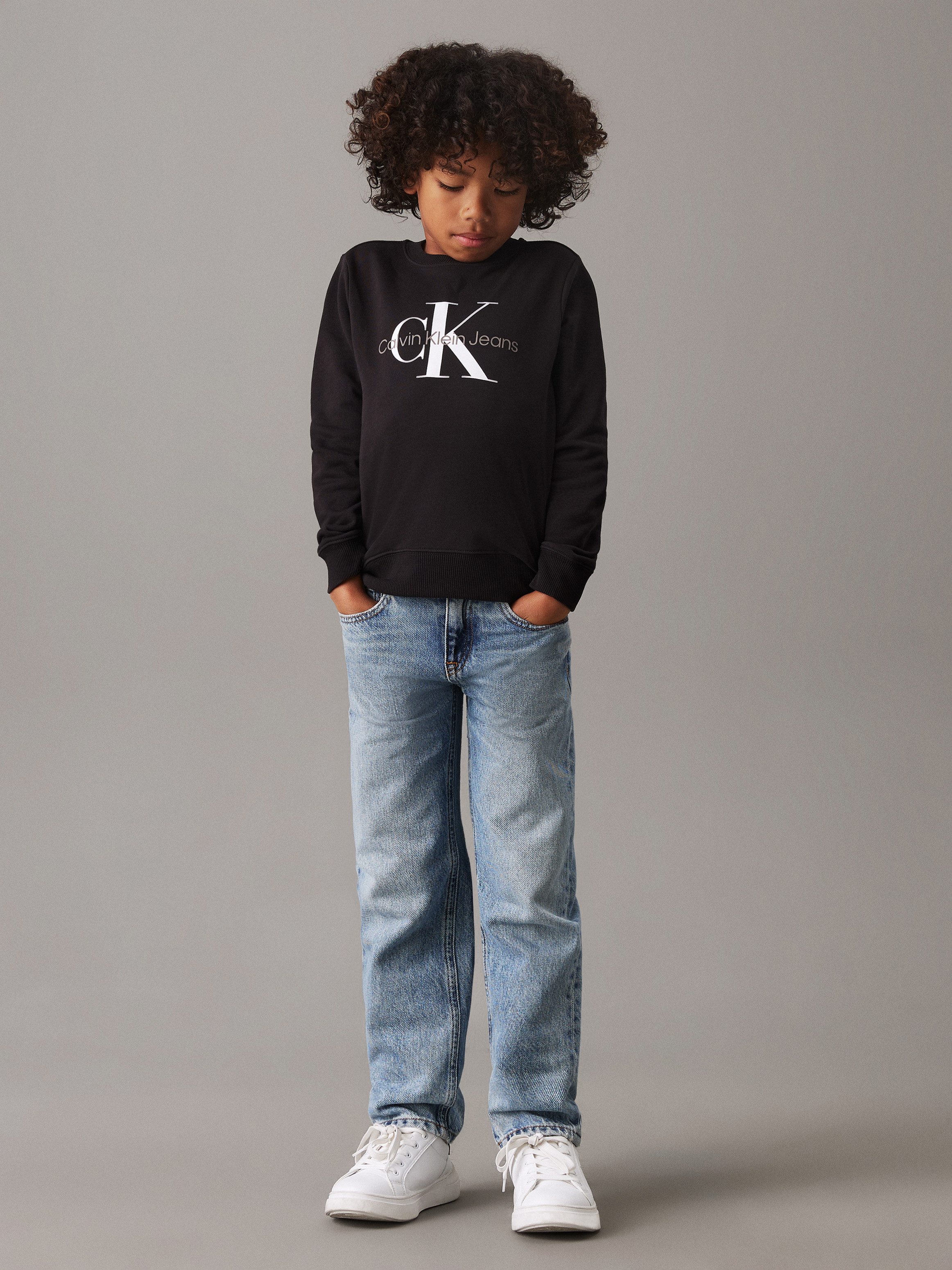 Calvin Klein Sweatshirt CK MONOGRAM TERRY CN voor kinderen tot 16 jaar en met logoprint