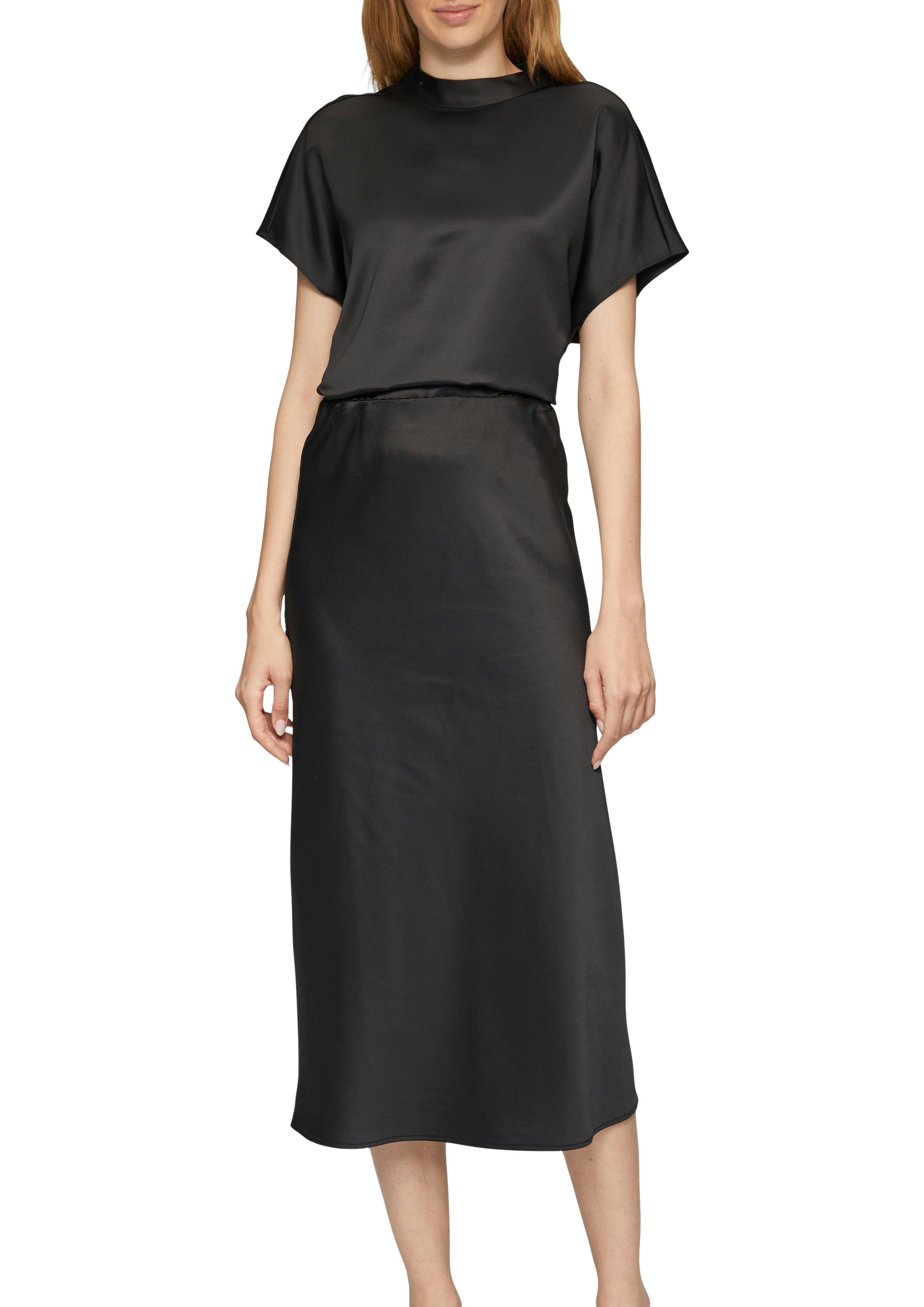 s.Oliver BLACK LABEL Satijnen blouse met korte mouwen