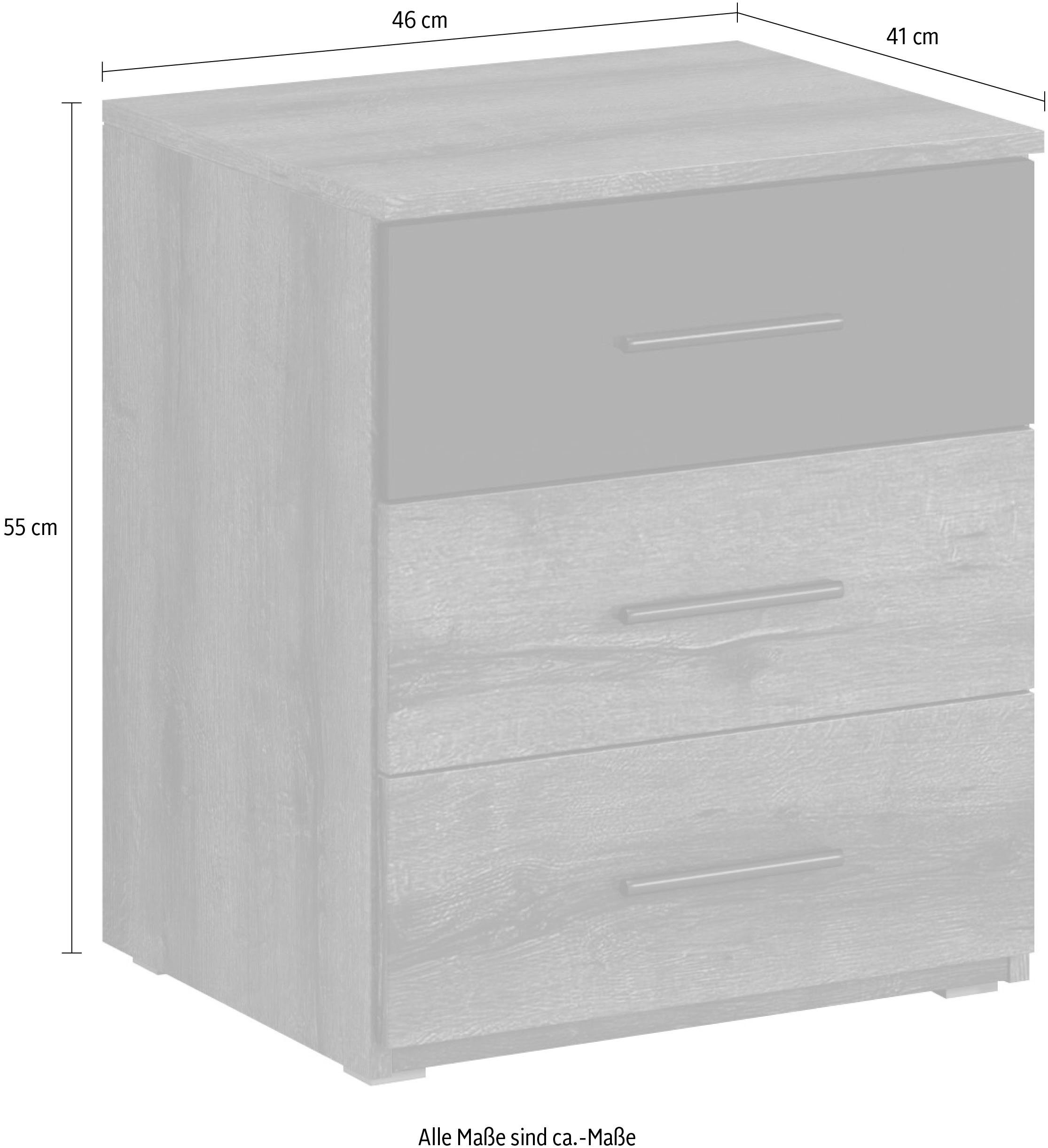 INOSIGN Nachtkastje Beta breedte 46 cm, moderne nachtkast