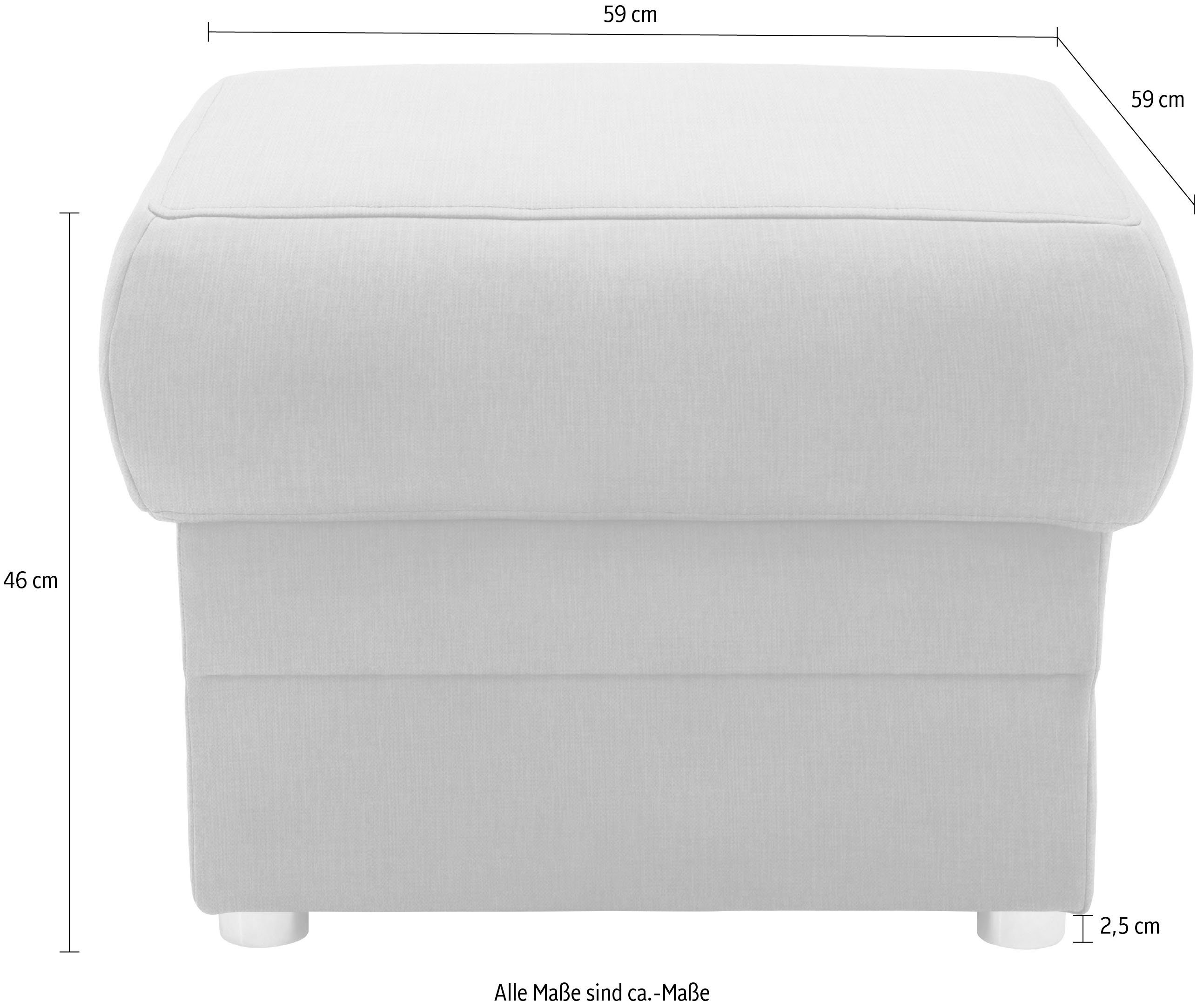 DOMO collection Hocker Pina Bijpassende voetenbank/poef bij de serie