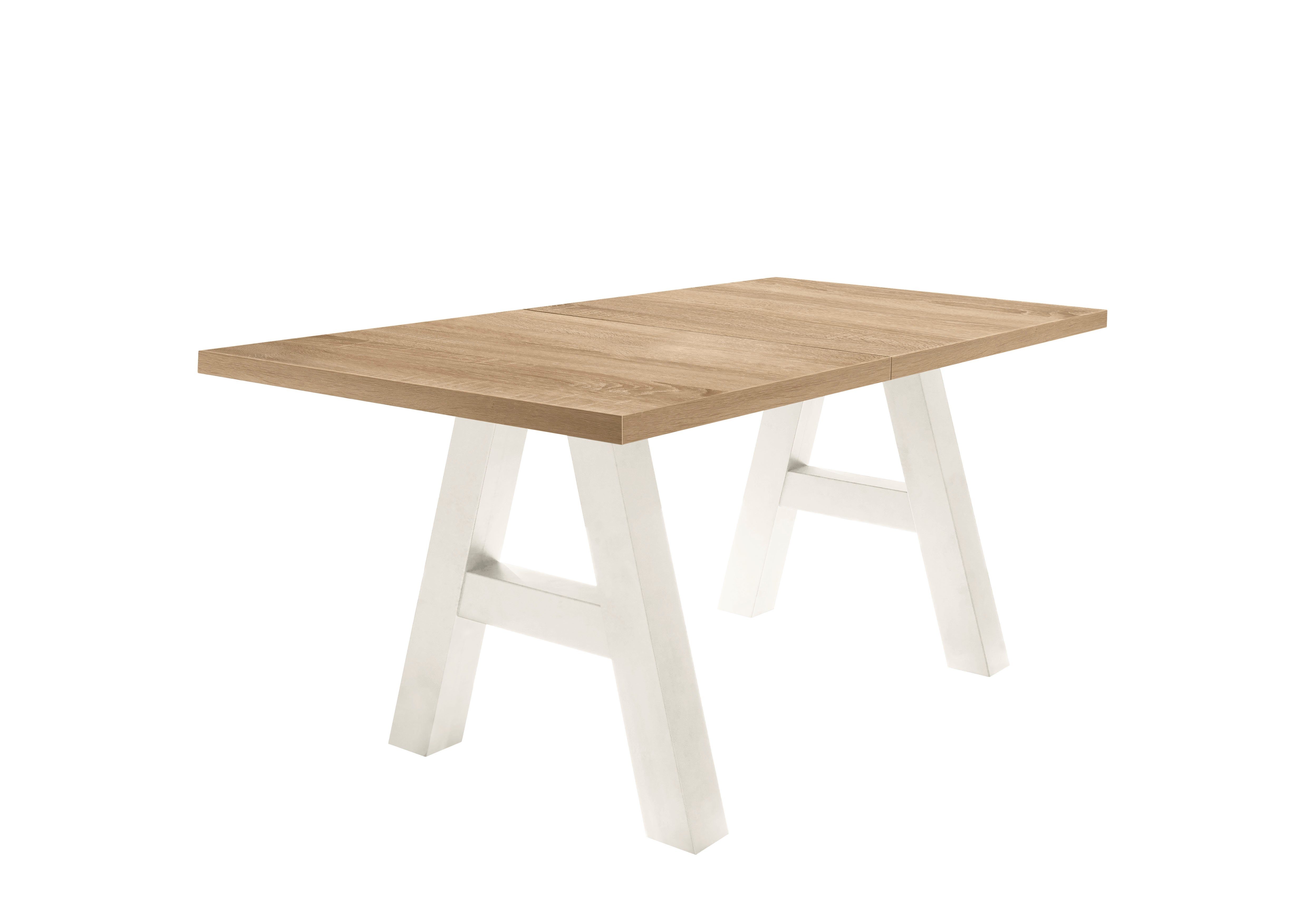Mäusbacher Eettafel Mister TOPSELLER! met lade (160-210 cm), frame in a-model eettafels wit