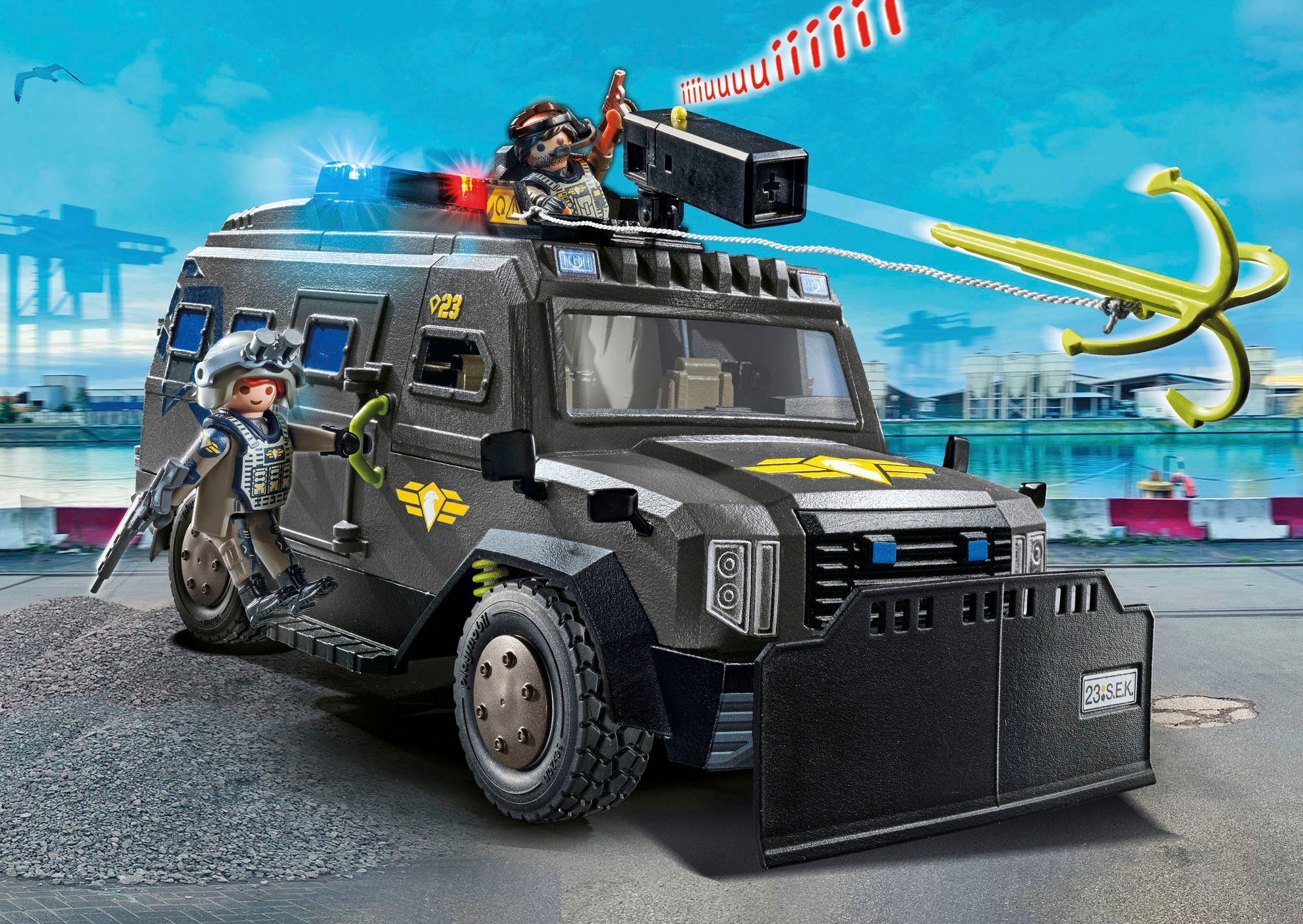 Playmobil® Constructie-speelset SWAT terreinvoertuig (71144), My Action Heroes (73-delig)