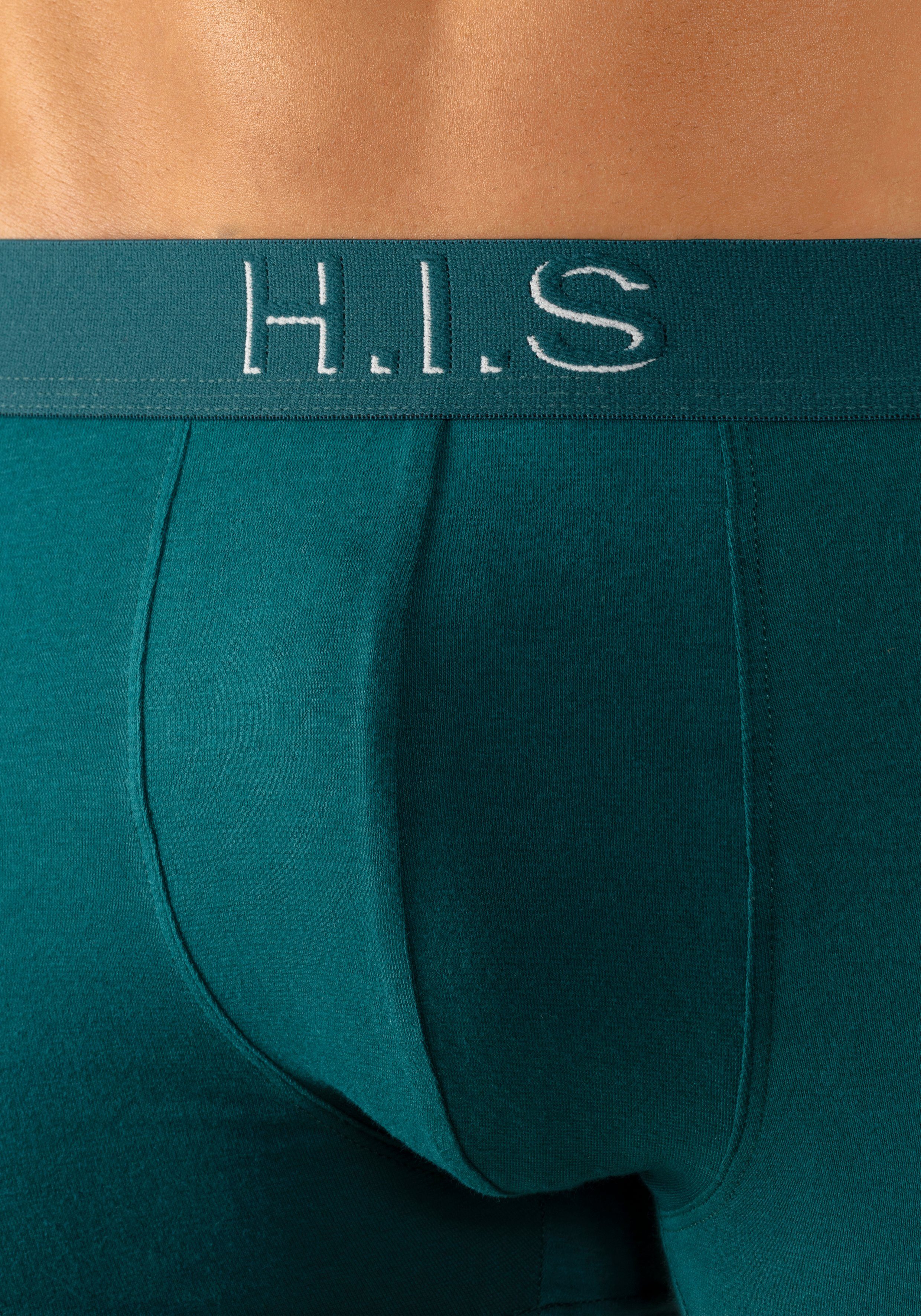 H.I.S Boxershort voor heren Logoweefband met 3D-effect (set 5 stuks)