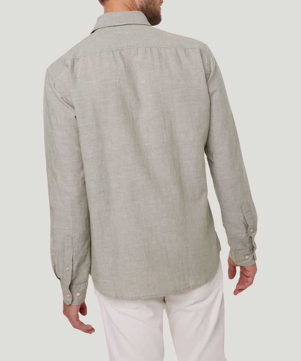 Pierre Cardin Overhemd met lange mouwen TW 106 met linnenstructuur