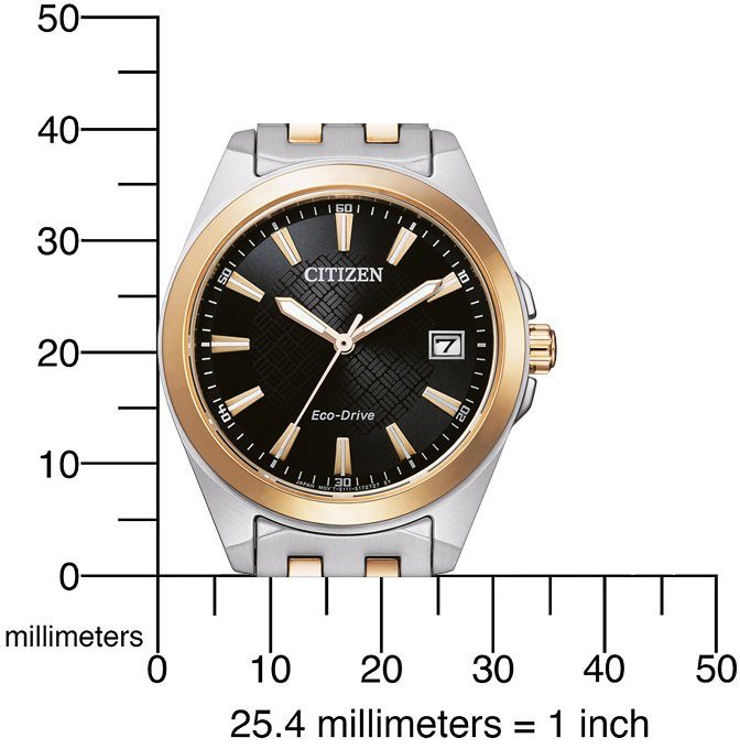 Citizen Solarhorloge EO1210-83A Polshorloge, dameshorloge, roestvrijstalen armband, tot 10 bar waterdicht, datum