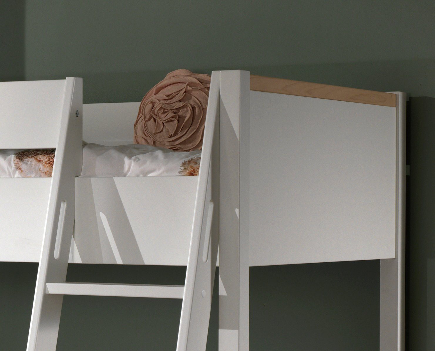 Vipack Hoogslaper Londen met melamine-oppervlak en rolbodem