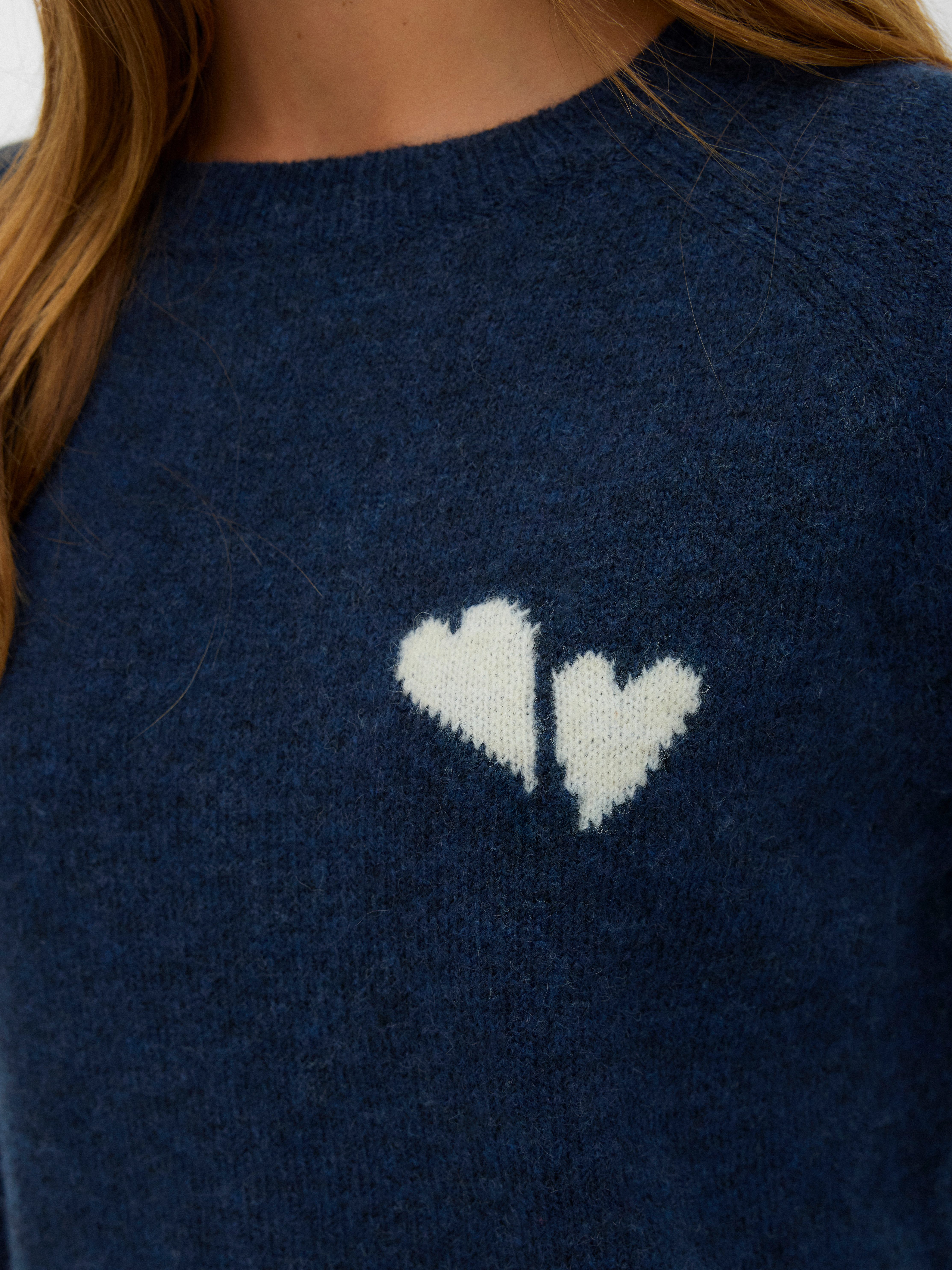 Vero Moda Gebreide trui VMBAM LS O-NECK PULLOVER BOO ENT