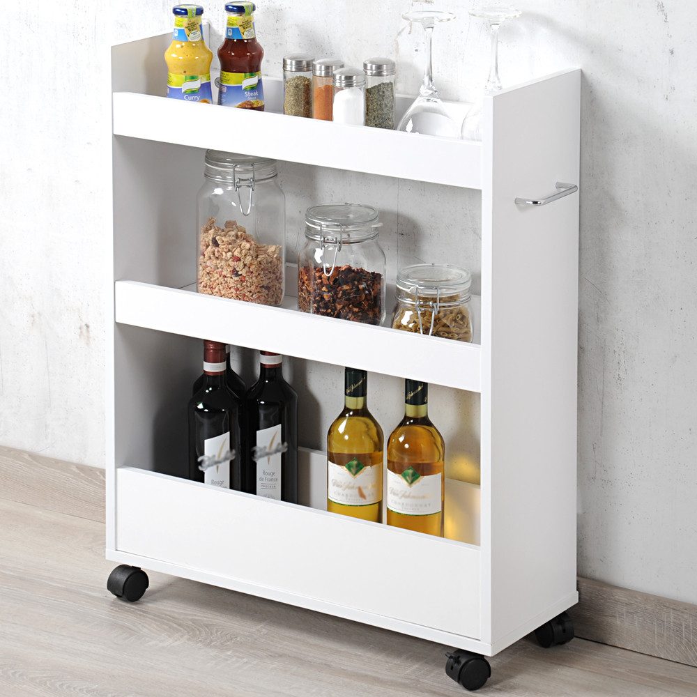 KESPER for kitchen & home Keukentrolley Nisrek, wit, FSC