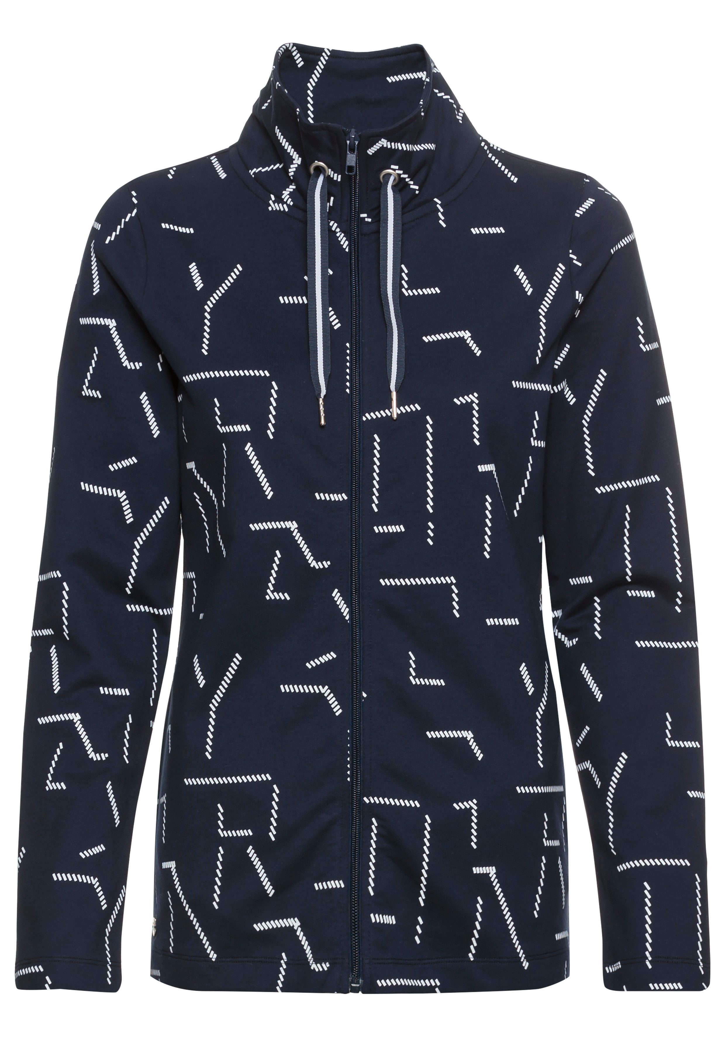 DELMAO Sweatvest met print all-over nieuwe collectie