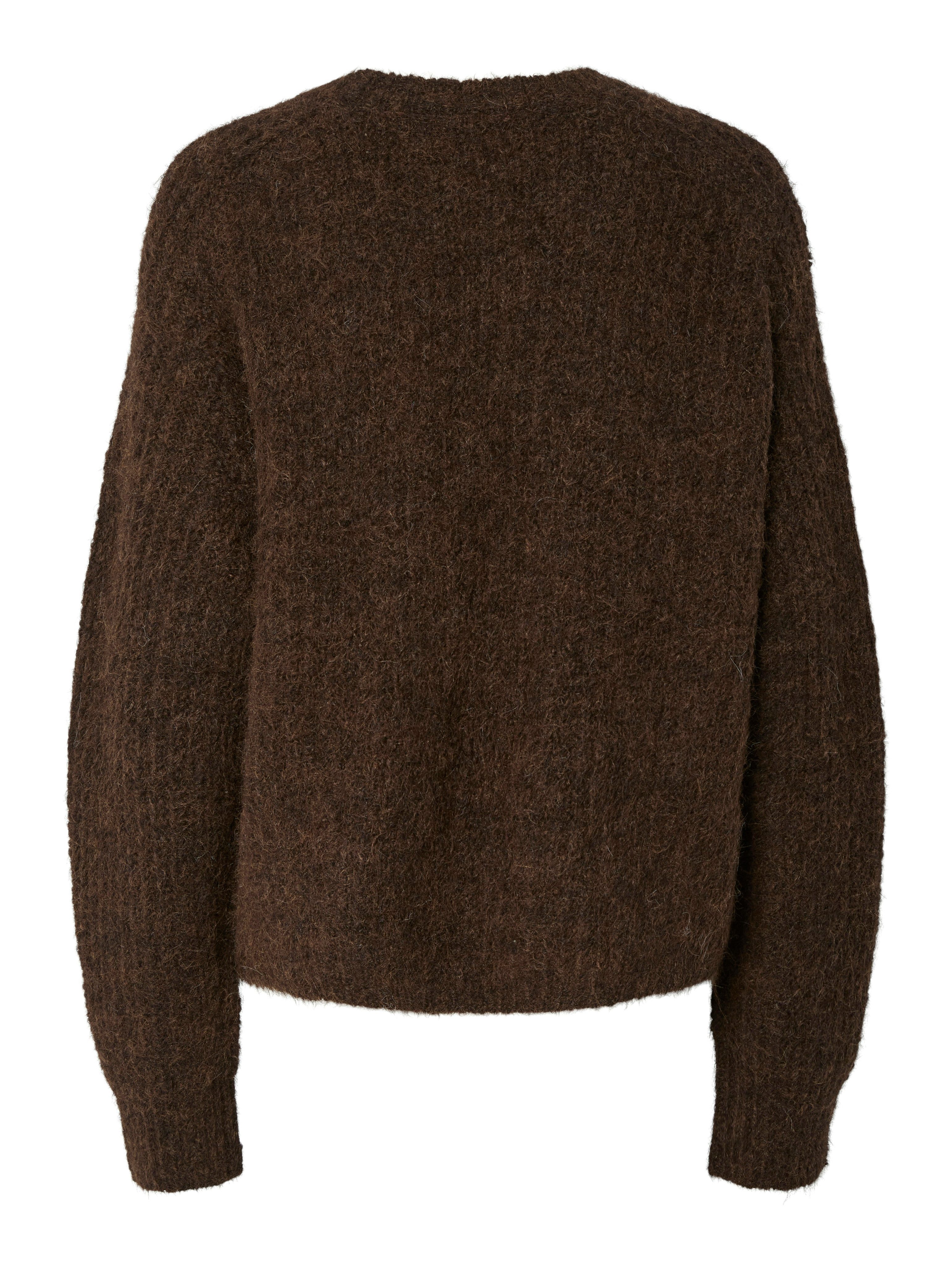 pieces Gebreide trui PCCLEO LS O-NECK CHUNKY KNIT NOOS BC
