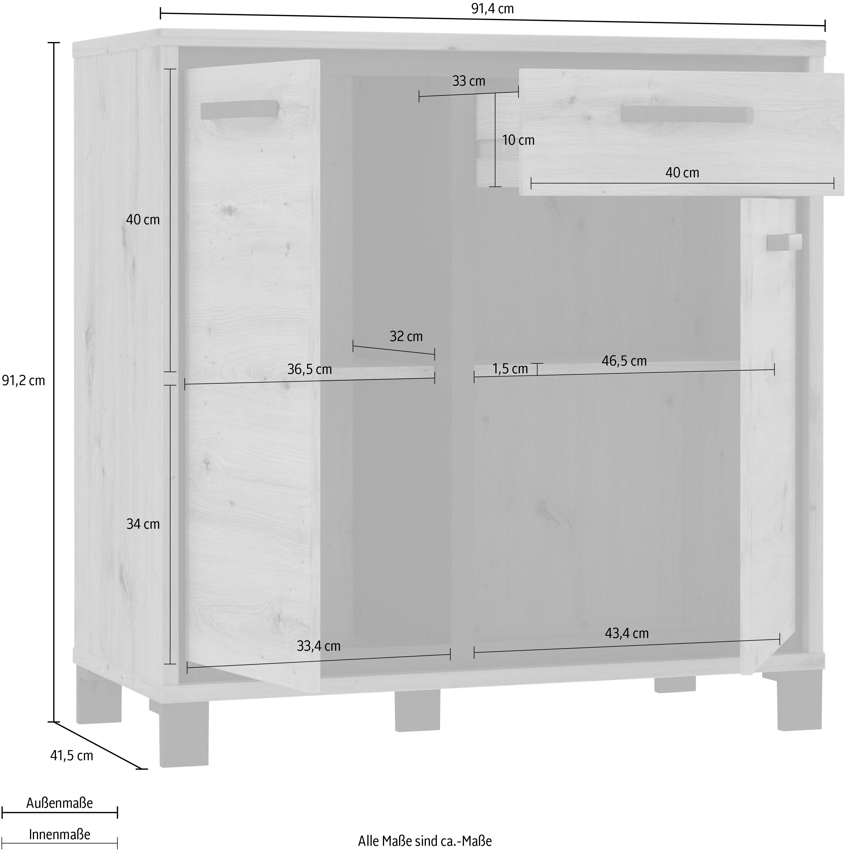 FORTE Kast Trondheim Breedte 91 cm