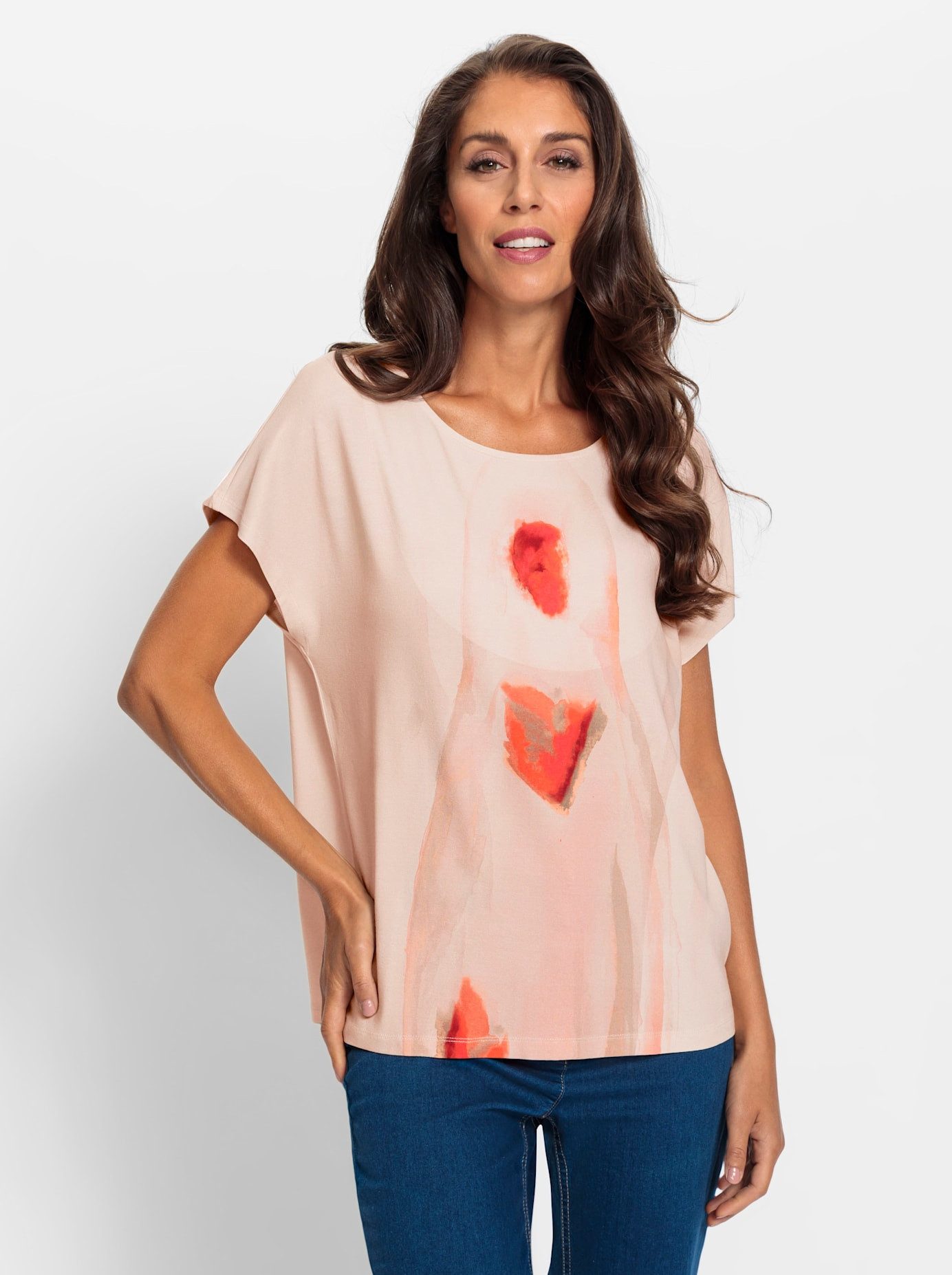 heine Shirt met korte mouwen Gedessineerd shirt (1-delig)