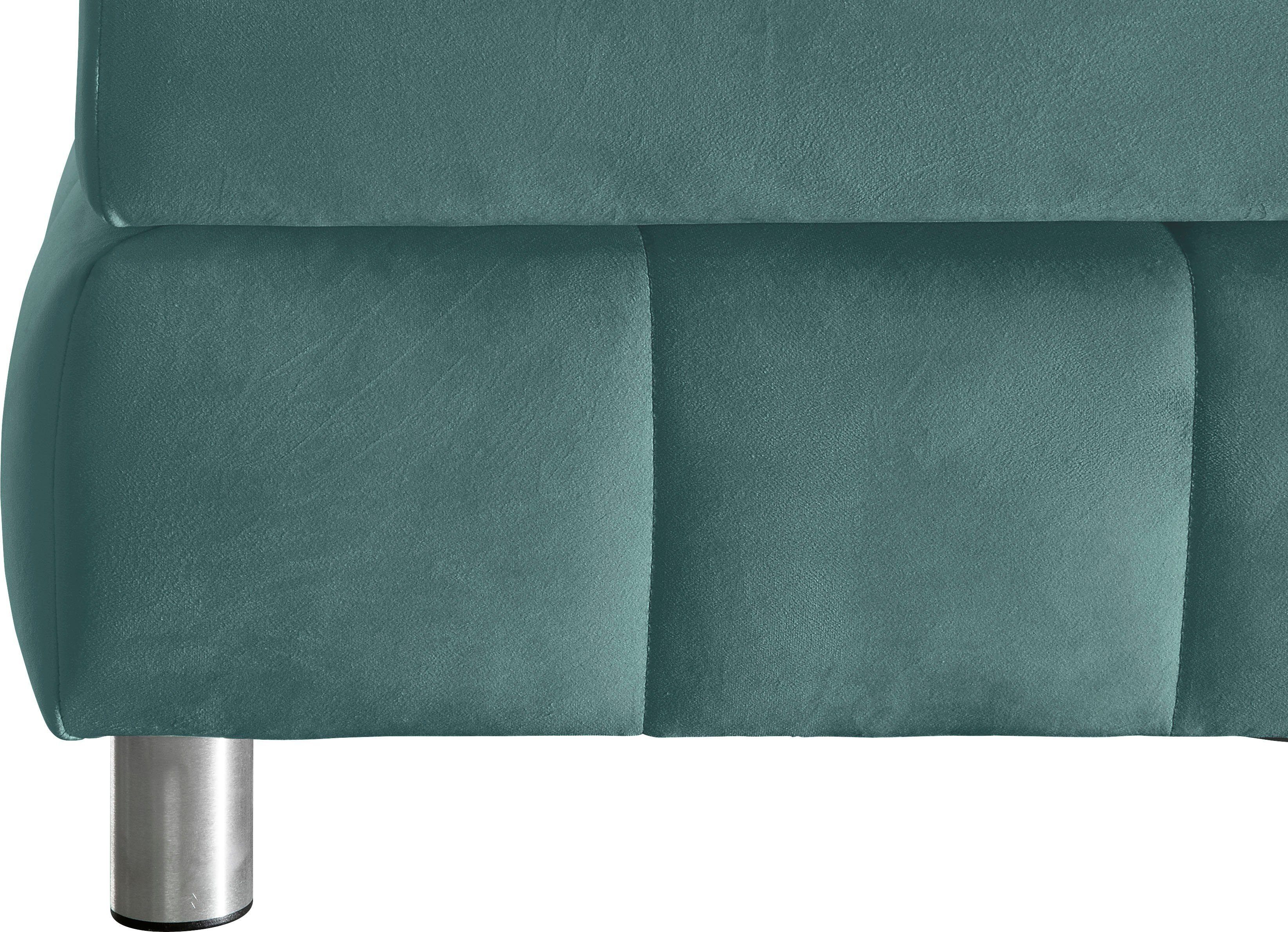 andas Boxspring Salo XXL in fluwelige look of structuurstof, 6 breedten in extra lang 220 cm, 4 hardheden