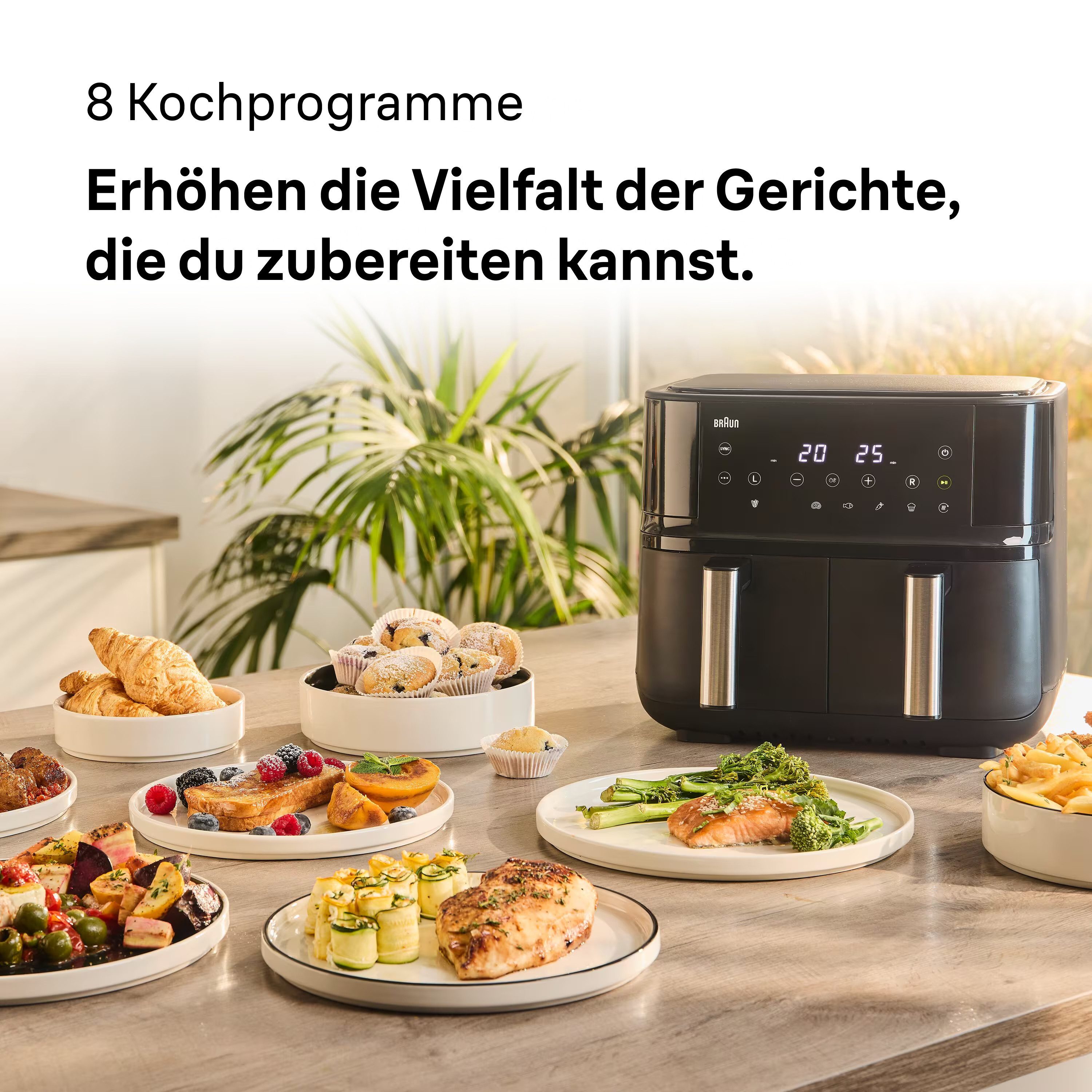 Braun Airfryer TwinCook TD 3030I BK