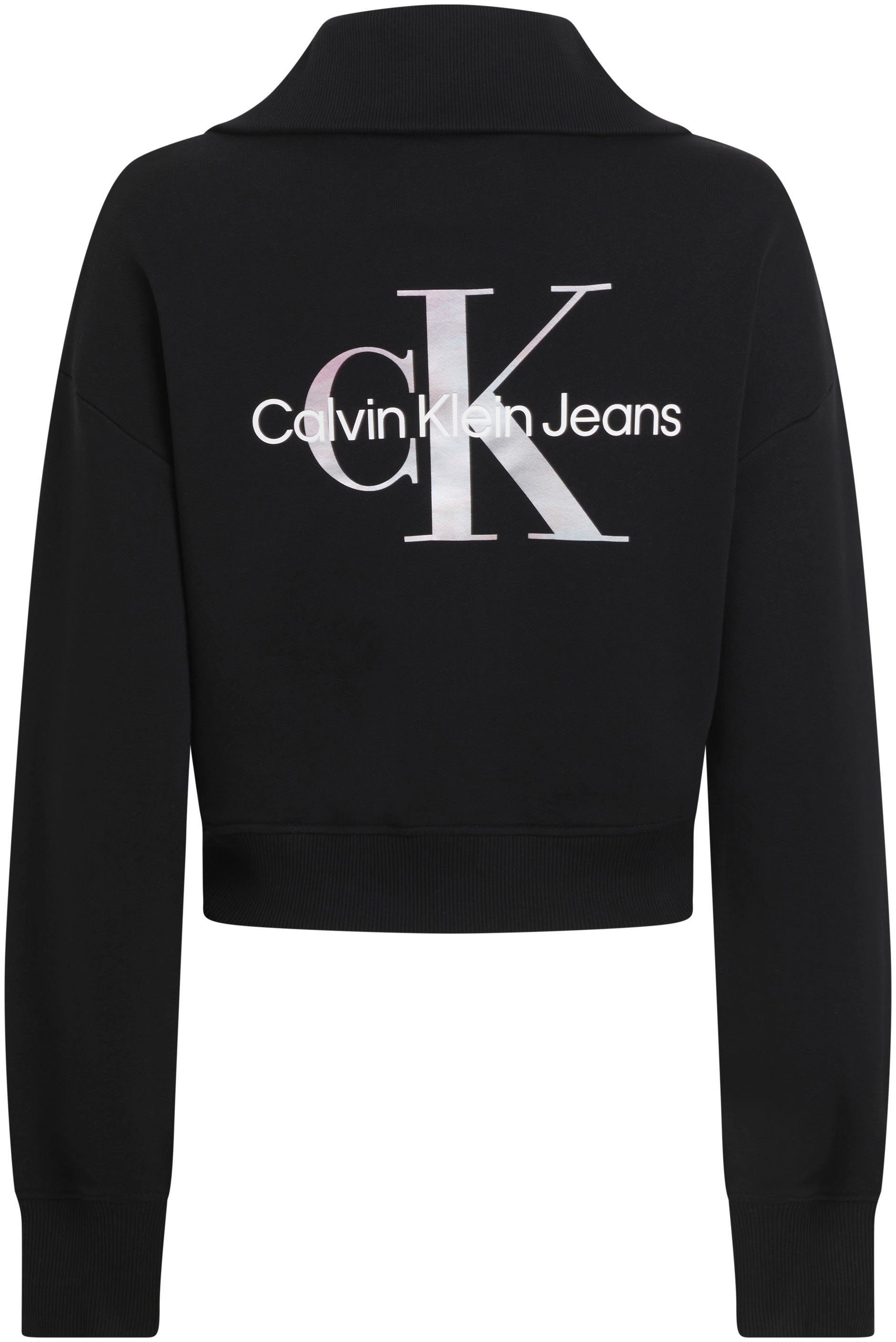 Calvin Klein Sweatshirt DIFFUSED MONOLOGO ZIP-THROUGH