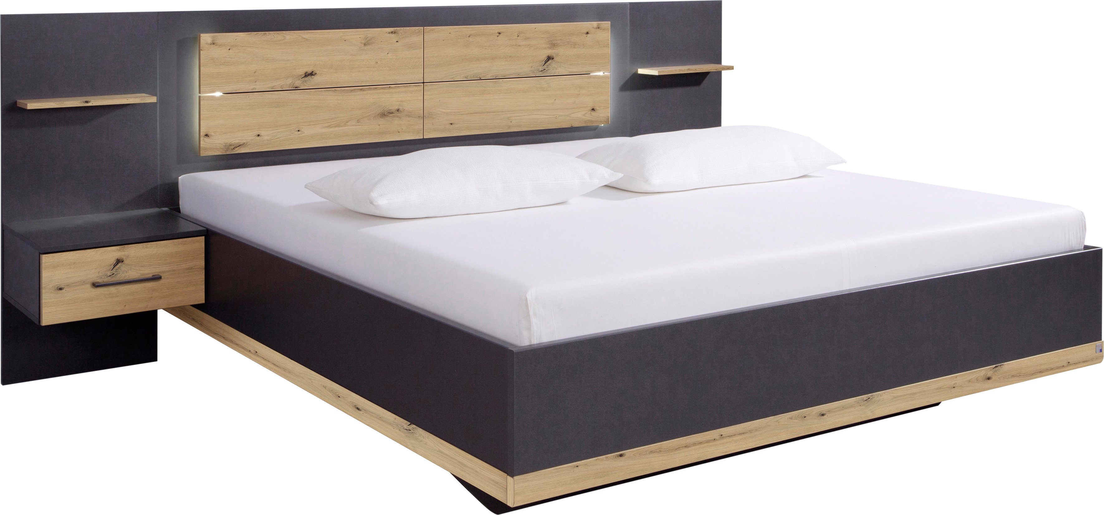 rauch Ledikant Boston extra inclusief ledverlichting bedframes grijs