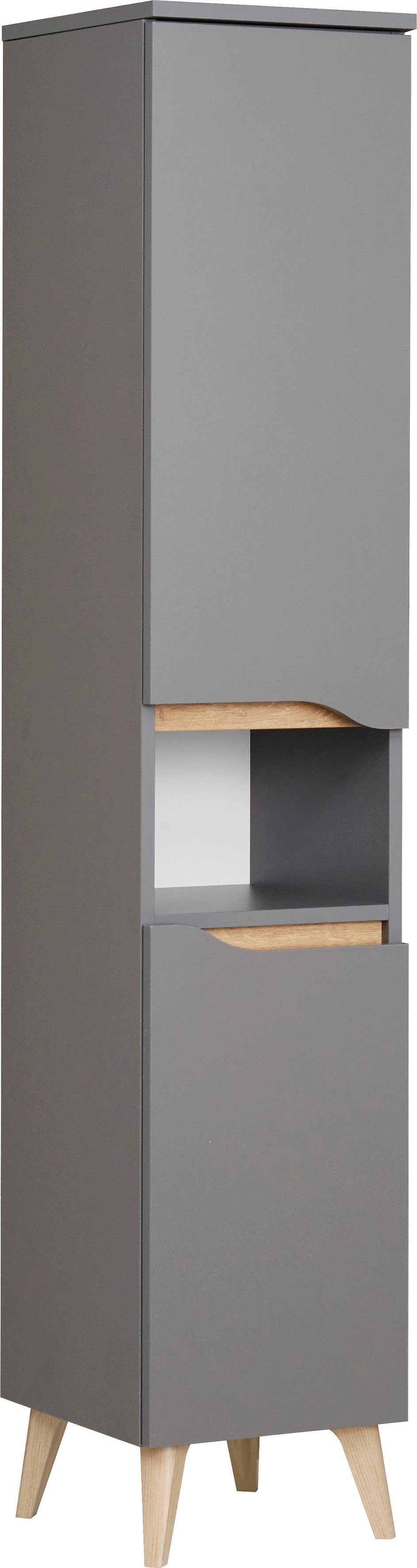 Saphir Halfhoge kast Quickset badkamermeubel 30 cm breed, 2 deuren, 1 nis, 2 planken