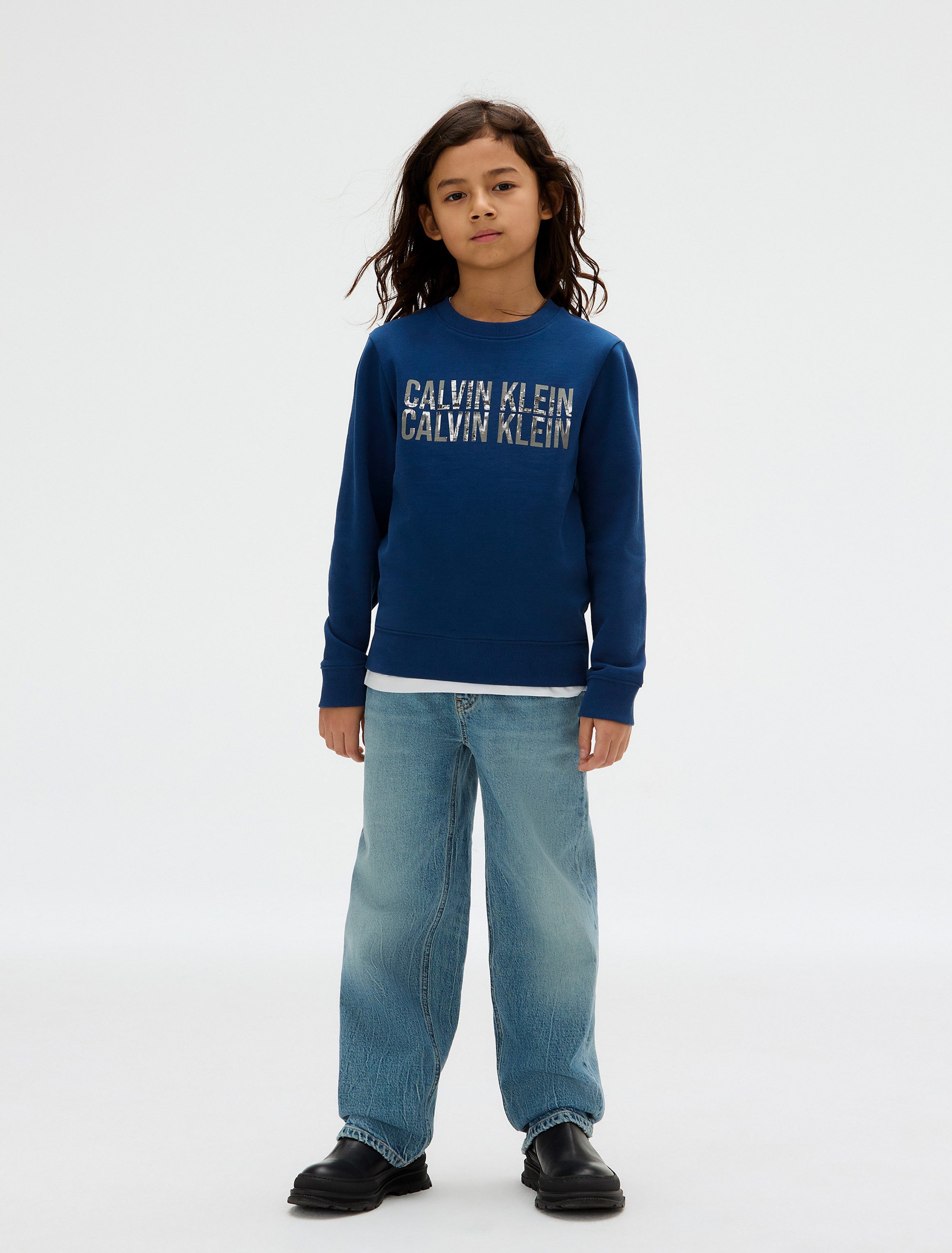 Calvin Klein Sweatshirt TERRY SEASONAL LOGO CN voor kinderen tot 16 jaar, fotoprint
