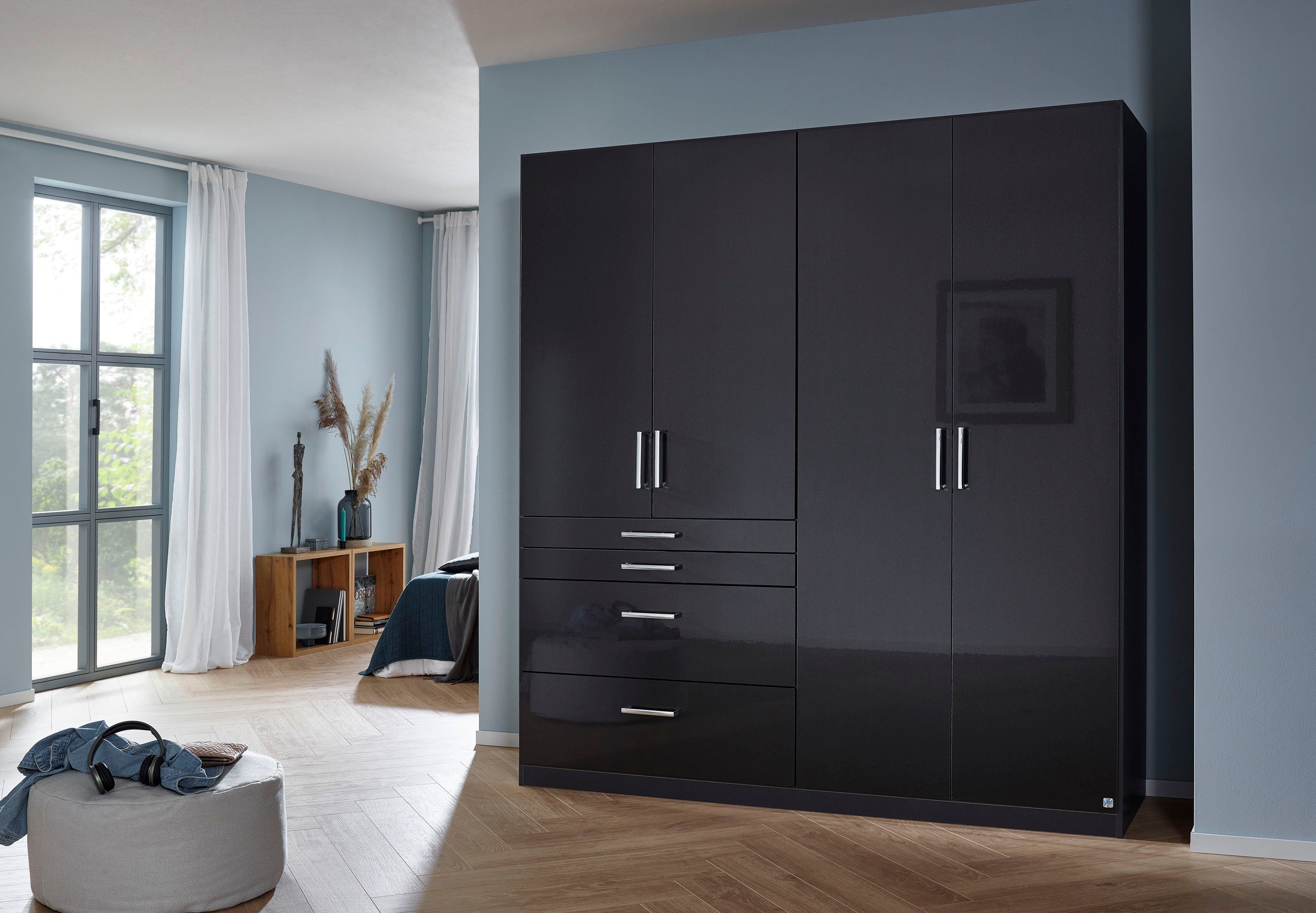 rauch Draaideurkast Kledingkast kast garderobe garderobekast topseller HOMBURG met veel opbergruimte, bovenste lade met indeling made in germany