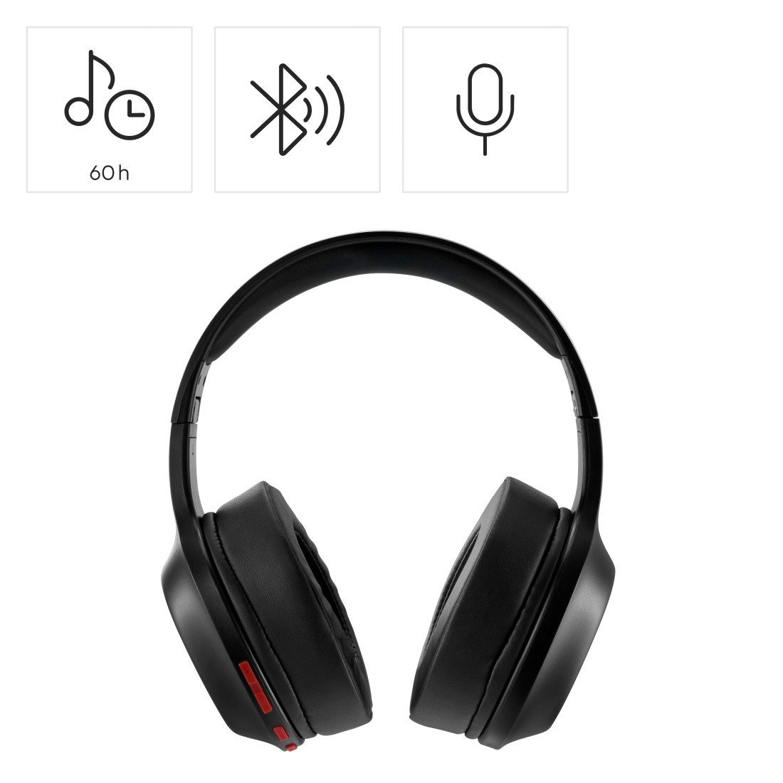 Hama Bluetooth-hoofdtelefoon Bluetooth-koptelefoon over-ear (60u accu, bass boost, opvouwbaar)