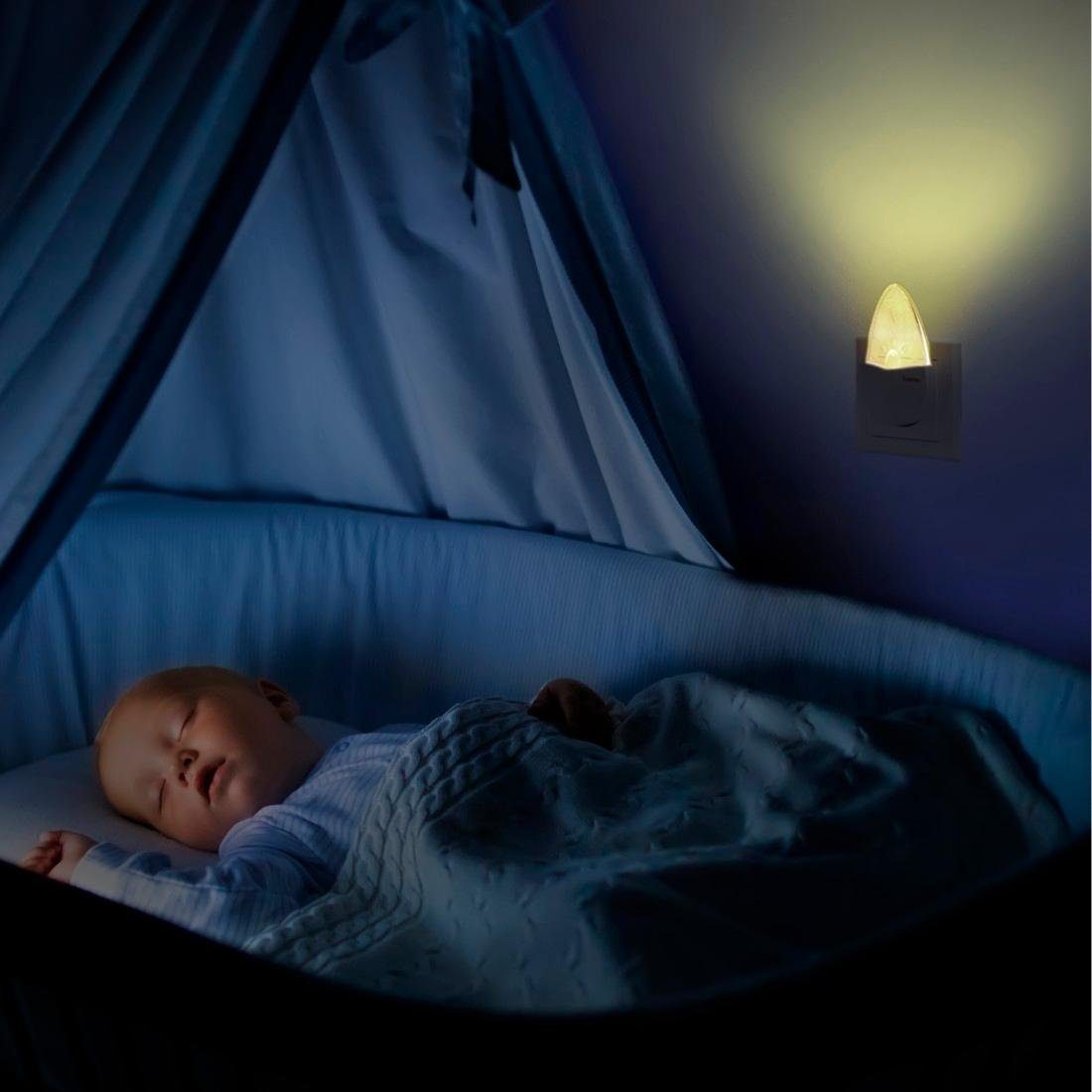 Hama Lednachtlampje Nachtlamp stopcontact voor baby-, kinder- of slaapkamer, amber