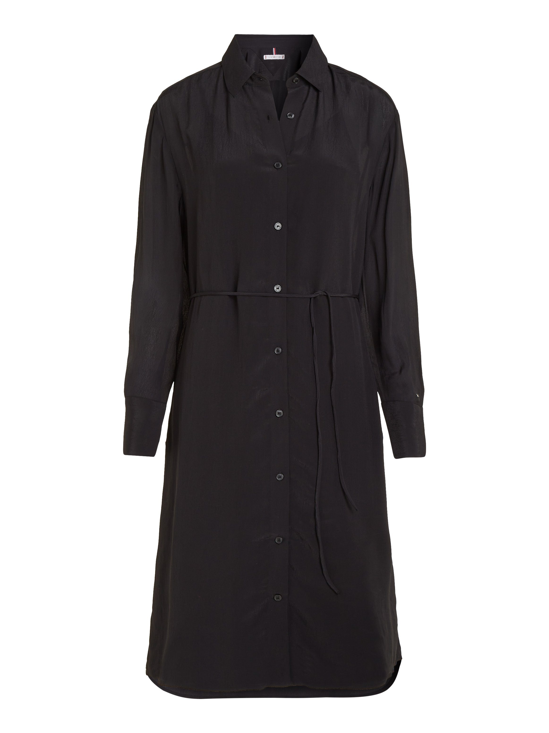 Tommy Hilfiger Blousejurk FLUID VISCOSE CREPE KNEE DRESS