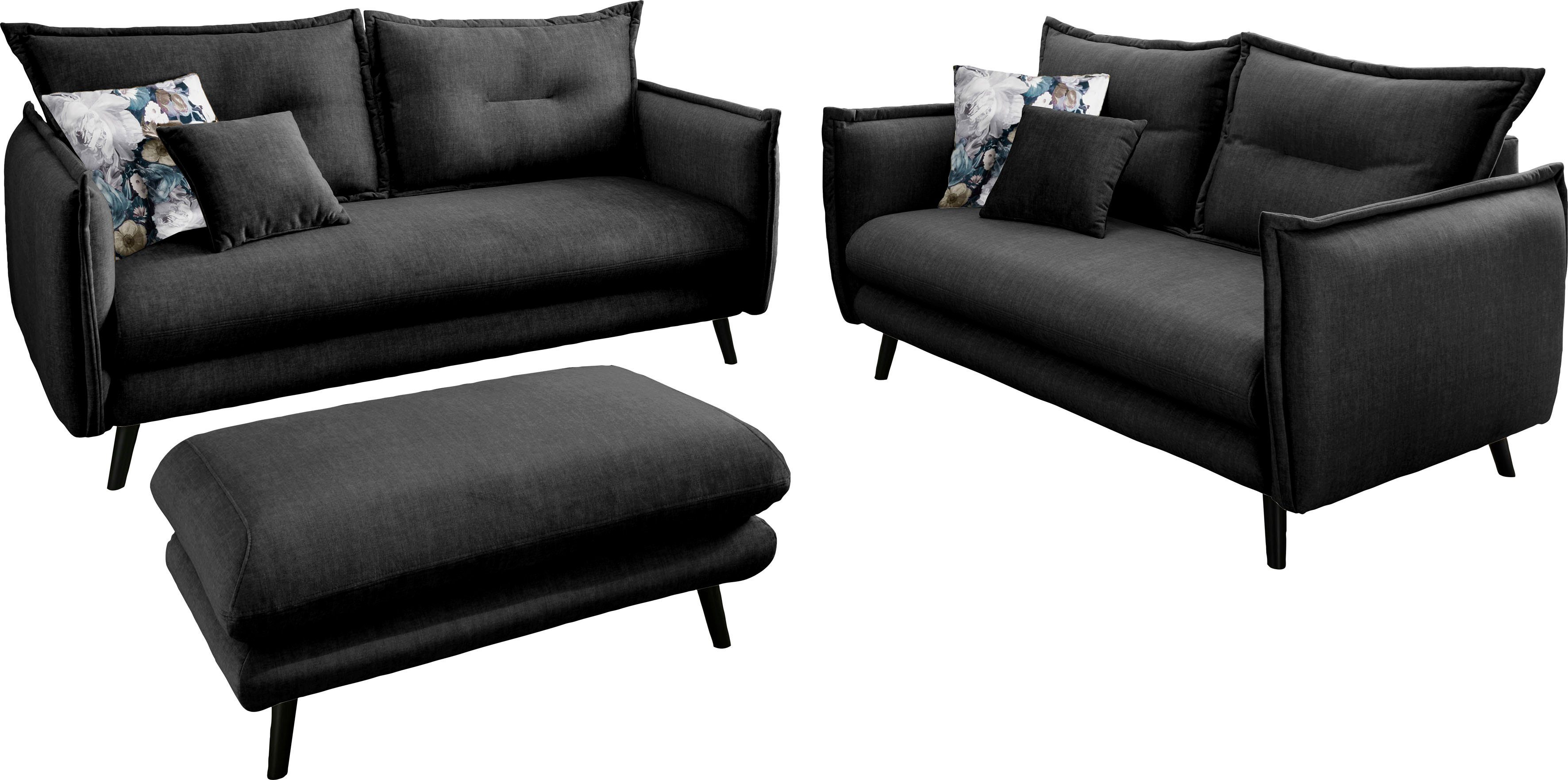 INOSIGN 3-zitsbank LAZIO inclusief 1 stuks reversible- en 1 stuks sierkussen