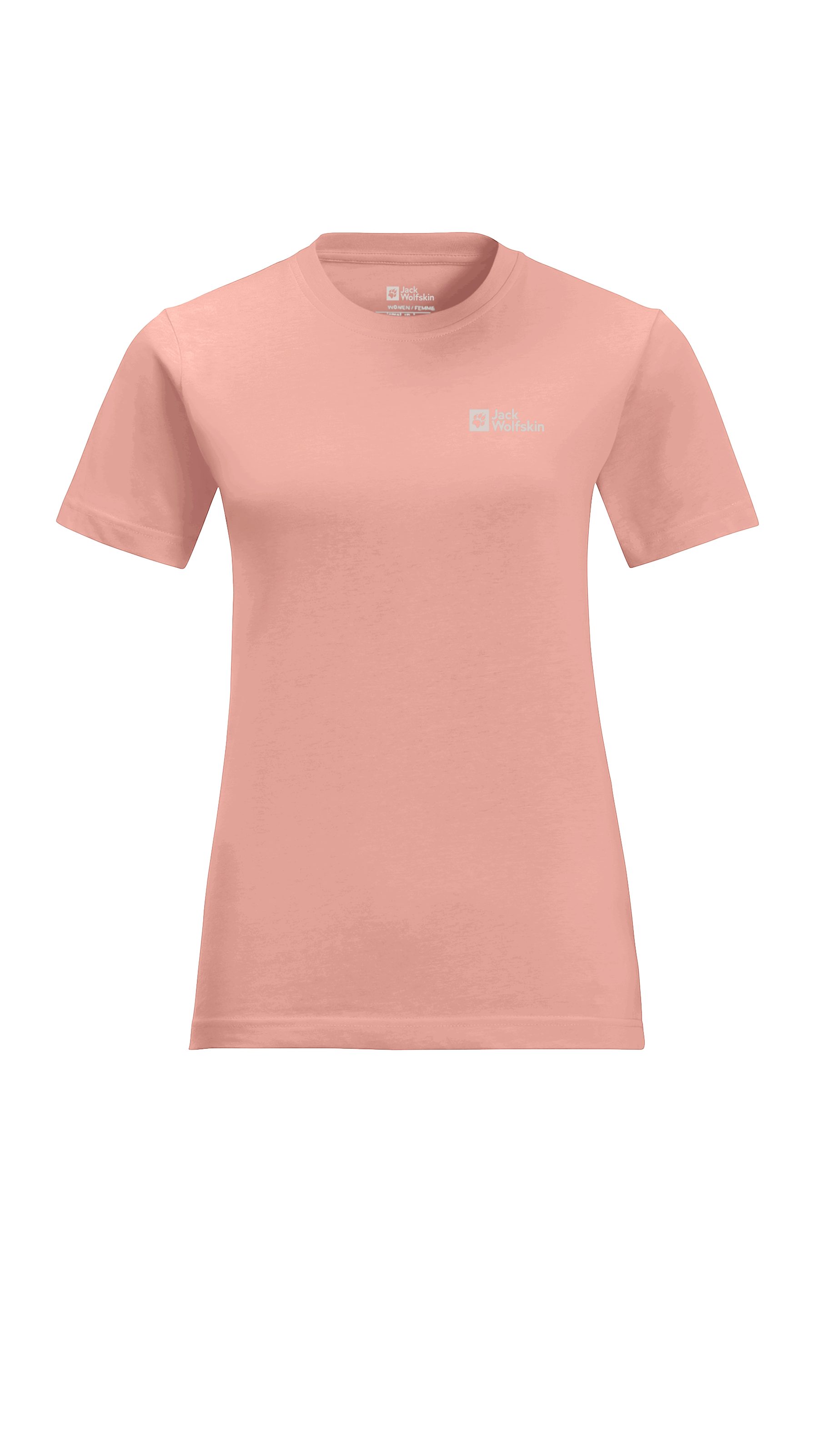 Jack Wolfskin T-shirt ESSENTIAL T W zacht klassiek t-shirt van ademende bio-katoen