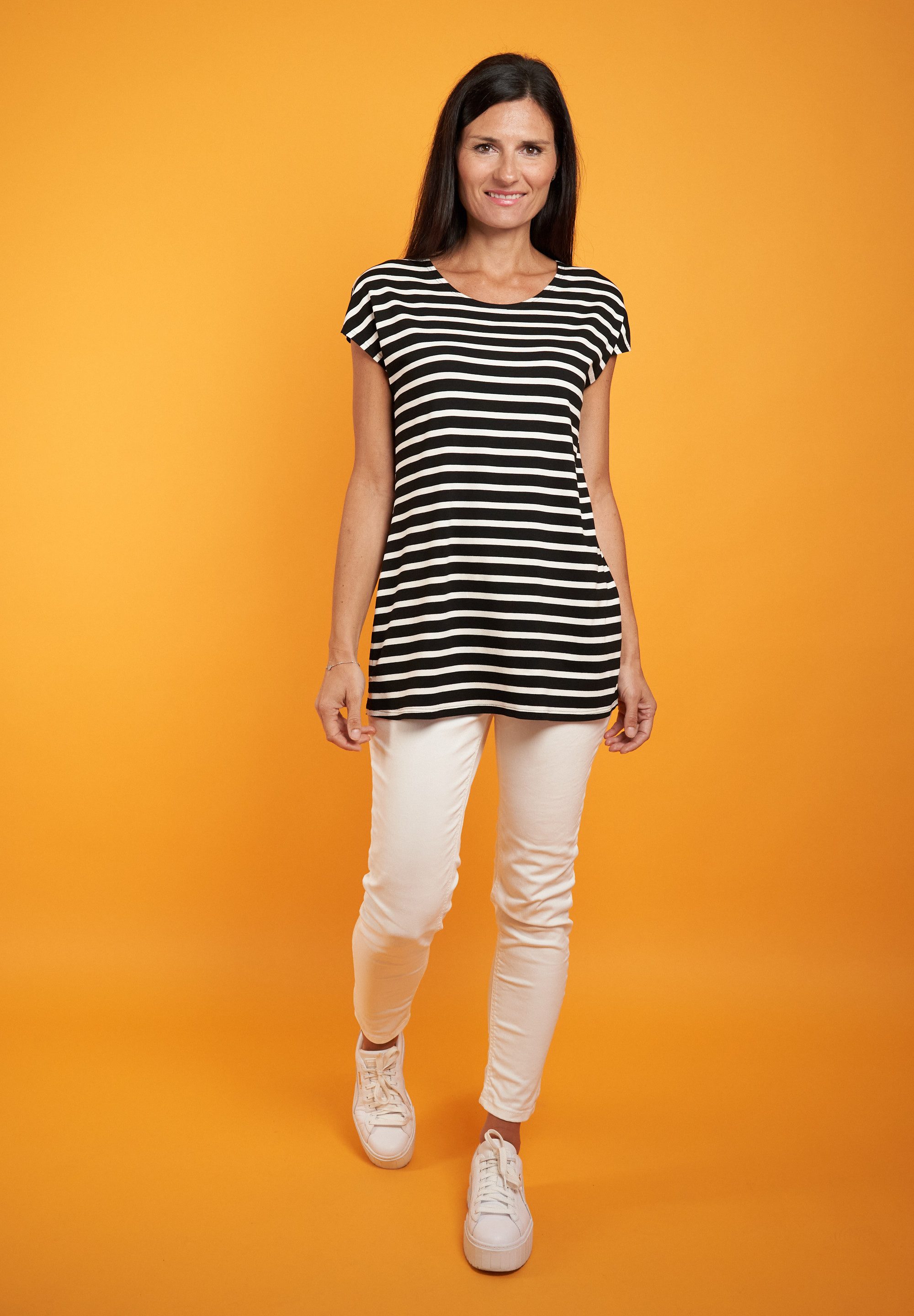 Seidel Moden T-shirt met streepmotief
