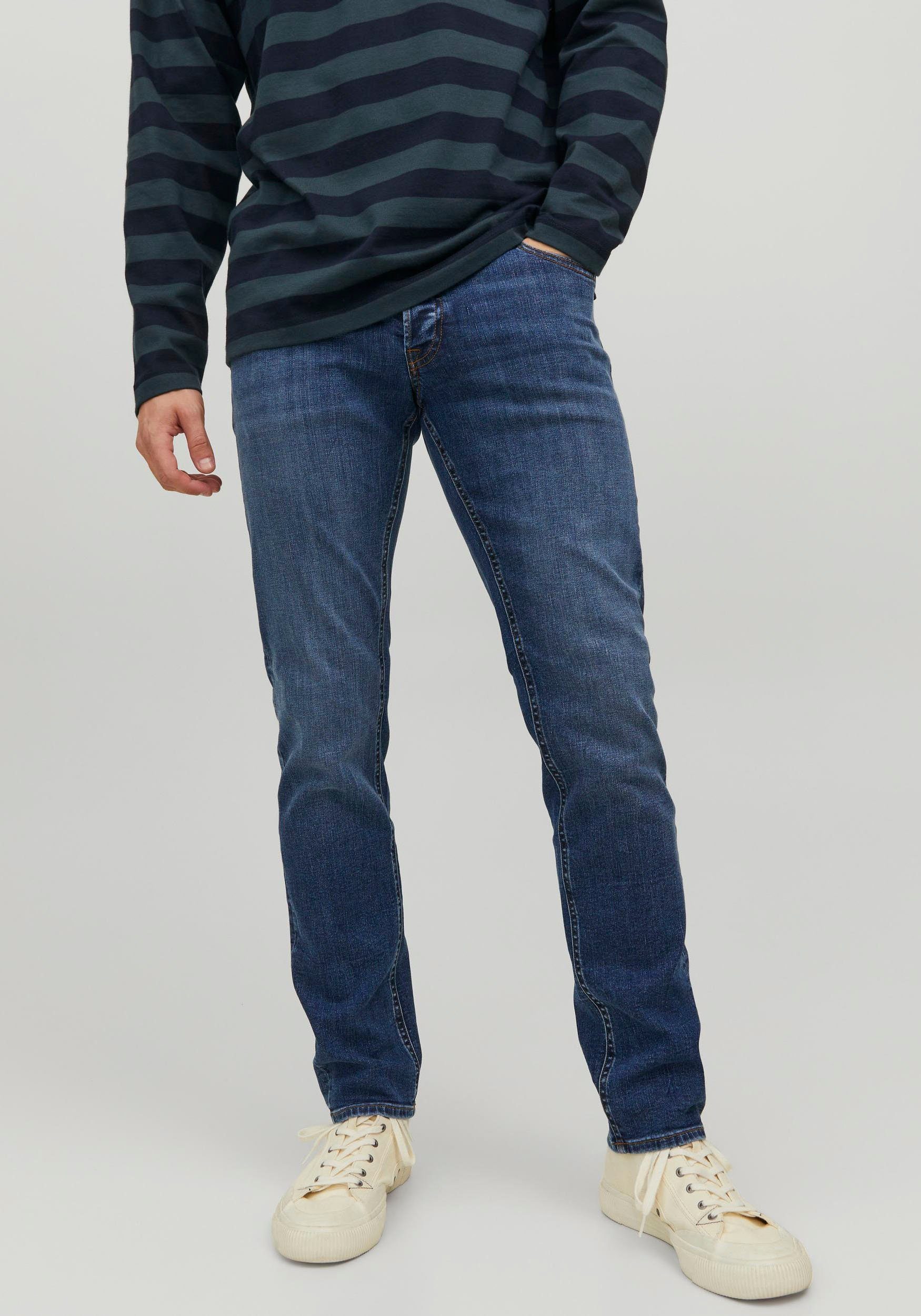 Jack & Jones Slim fit jeans JJ JJIGLENN JJORIGINAL heren slim fit jeans maat 33 blauw