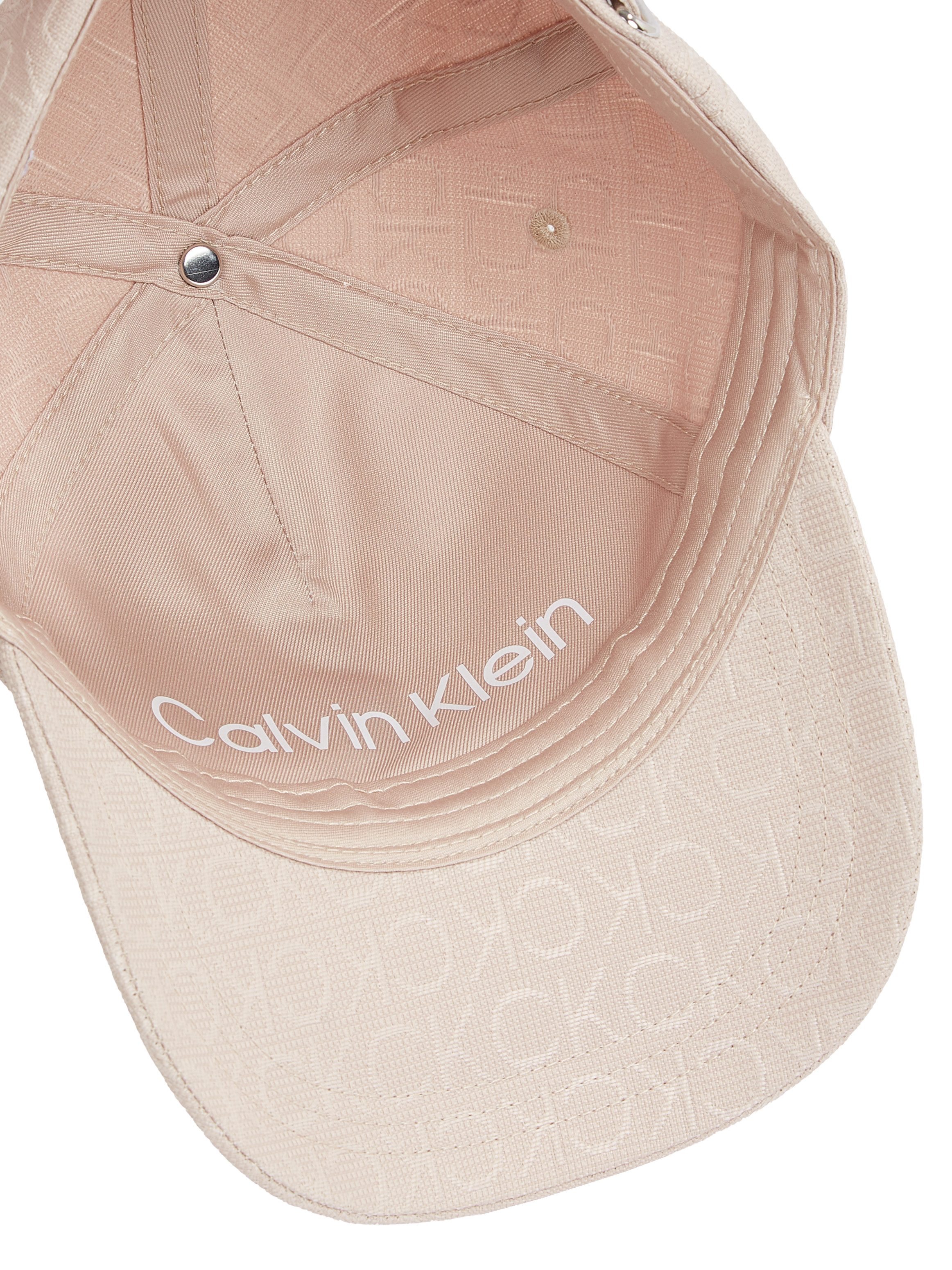 Calvin Klein Baseball pet MONOGRAM JACQUARD CAP Alloverpatroon, klemsluiting