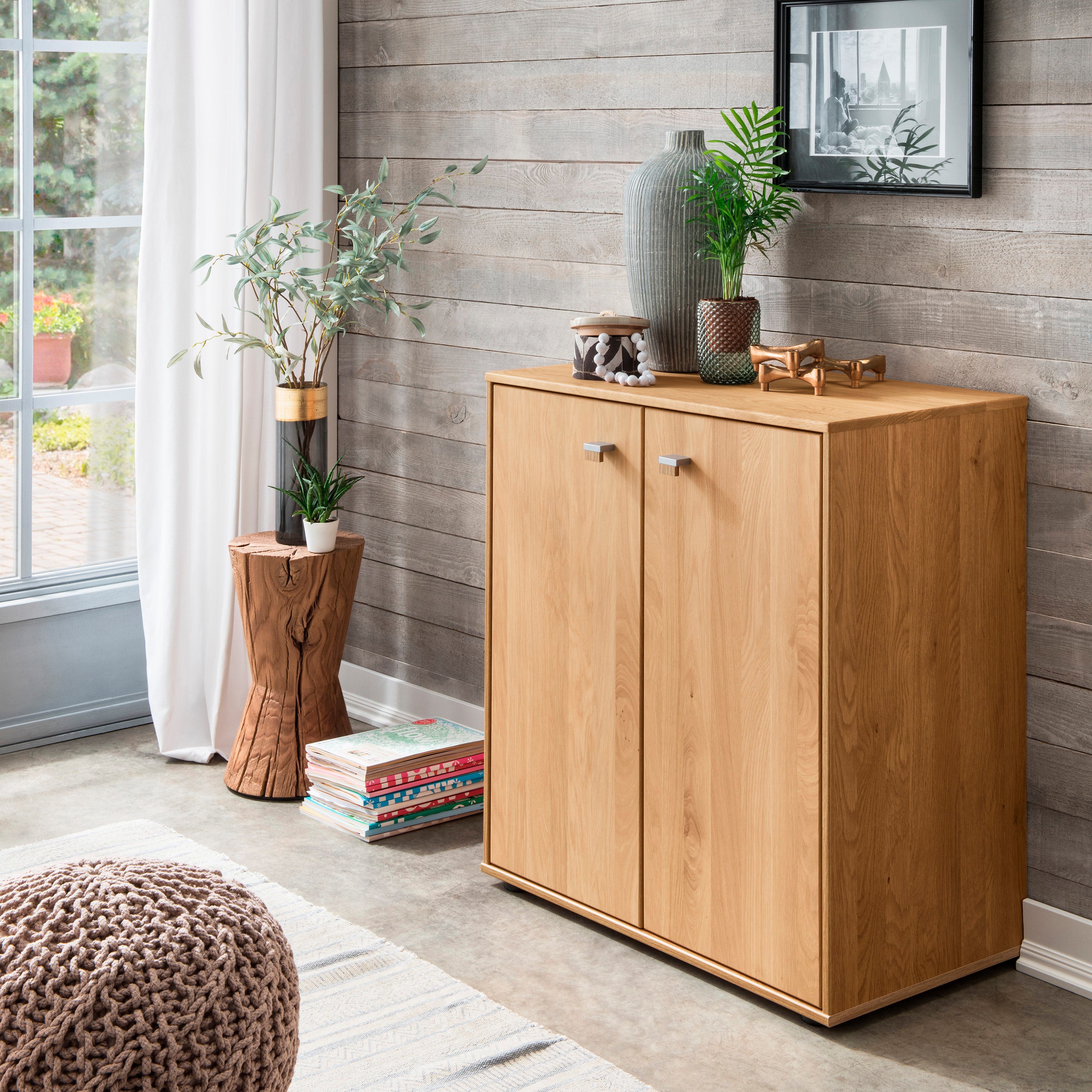 WIEMANN Hoge kast KIRUNA voorgemonteerd commodes & ladekasten maat 80x43x86 cm beige