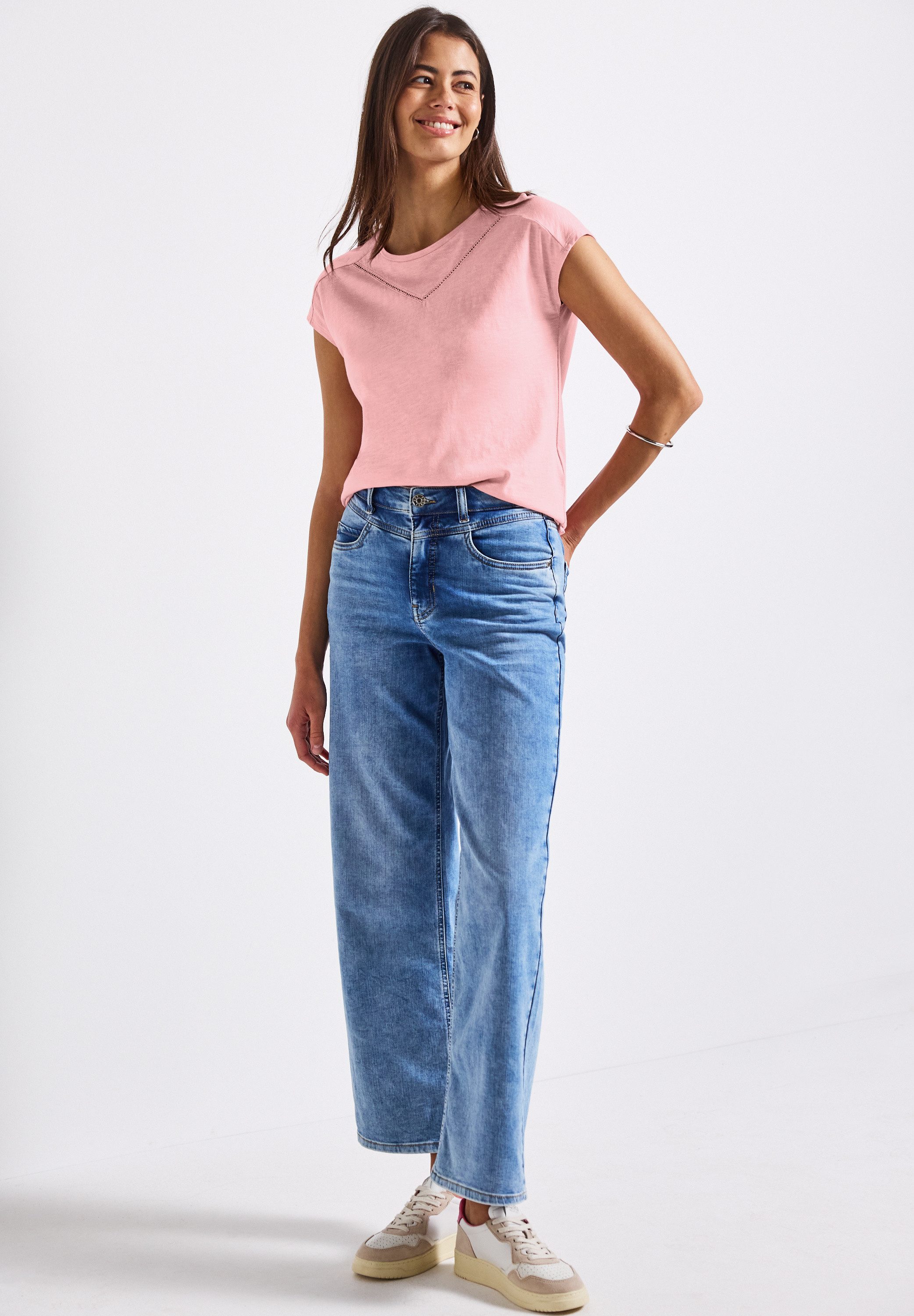 STREET ONE Shirttop met decoratieve tape